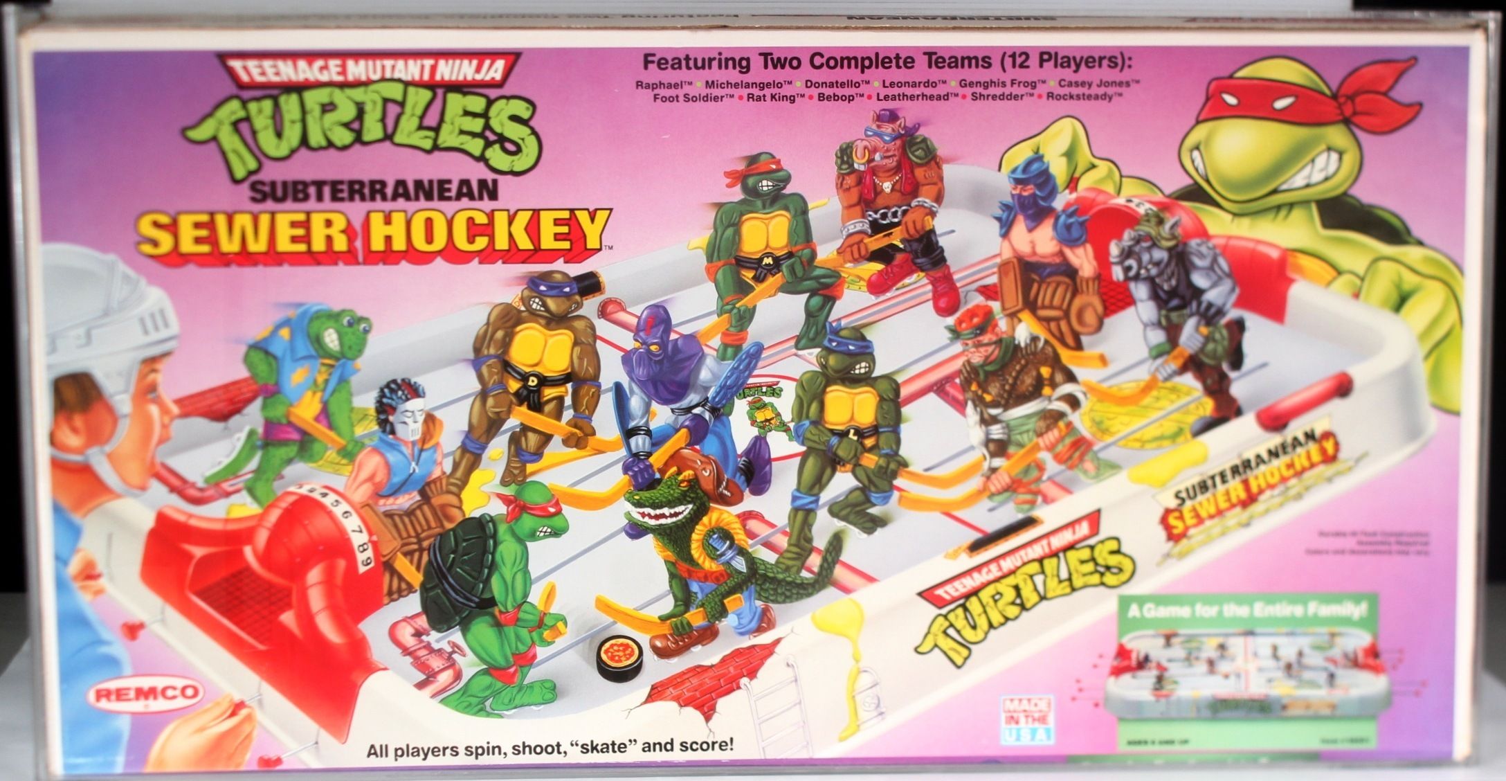 1990 Remco Teenage Mutant Ninja Turtles Boxed Playset