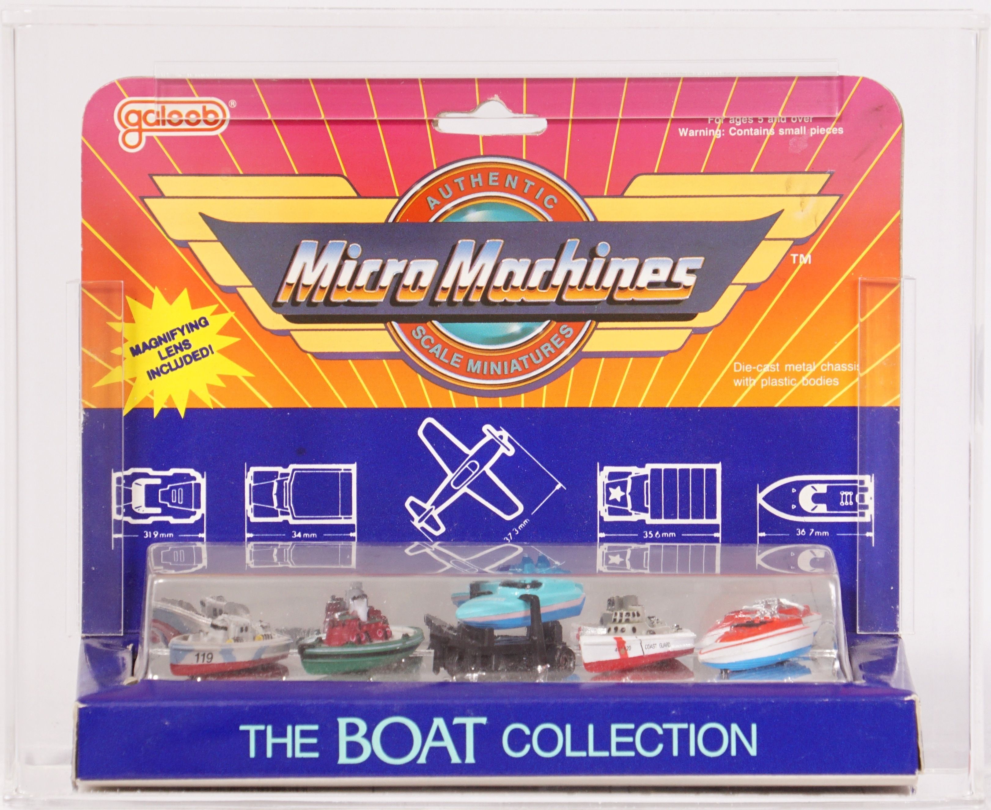 1987 Galoob Micro Machines Carded Vehicles - The Boat Collection