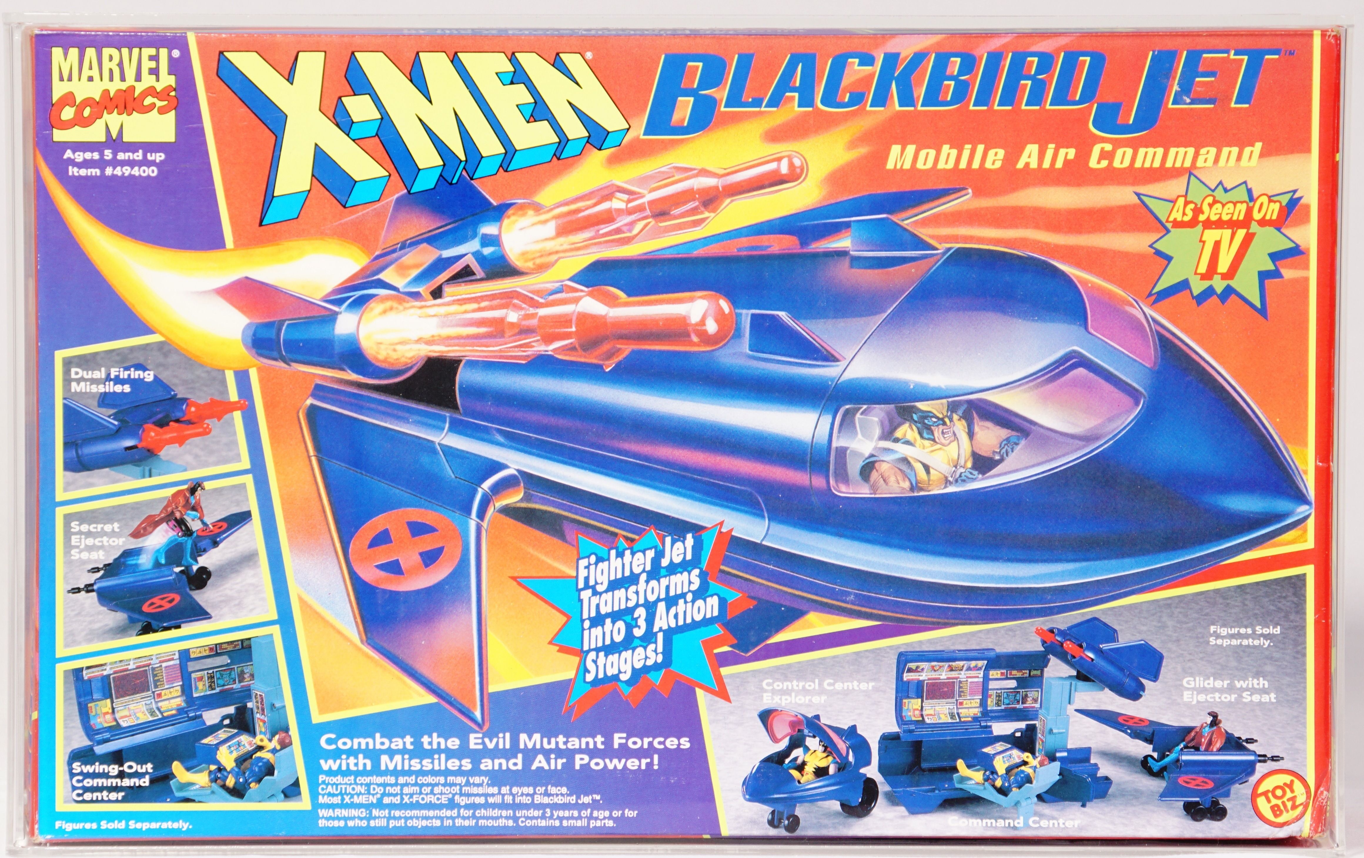 1995 Toy Biz Marvel Comics X-Men Boxed Vehicle - Blackbird Jet