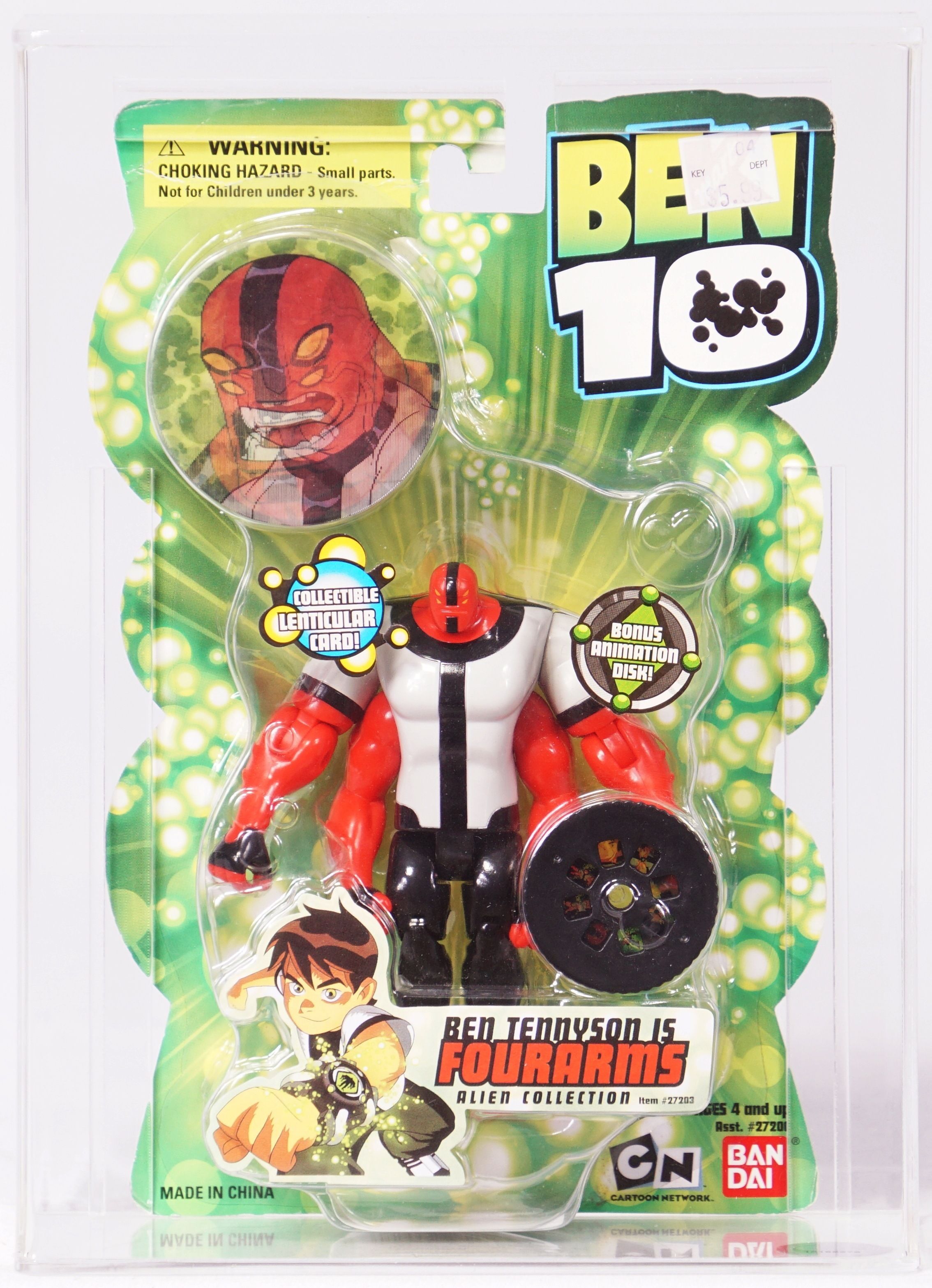 2007 Bandai Ben 10 Carded Action Figure - Ben Tennyson is Fourarms