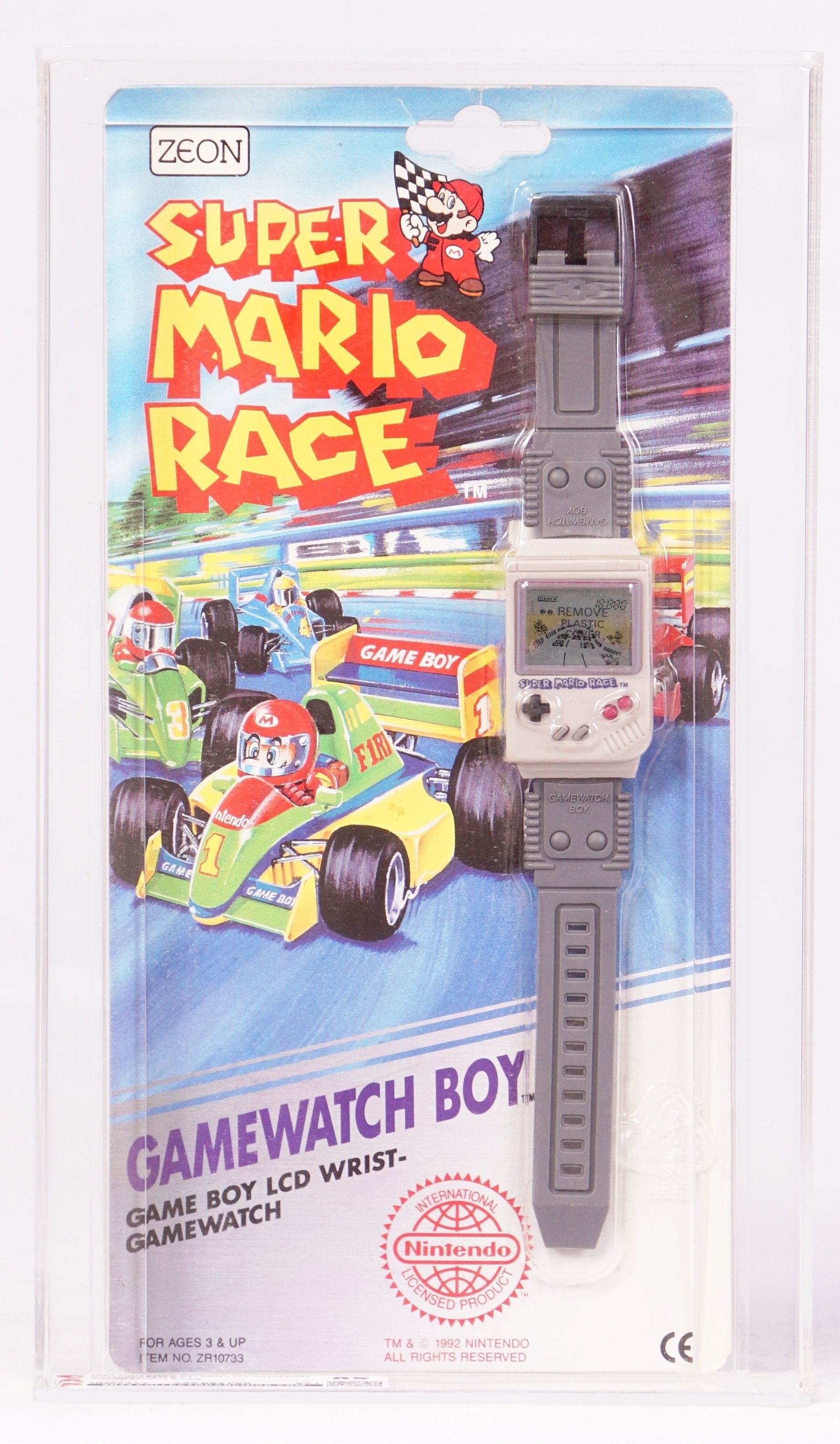 1992 Nintendo International/Zeon Carded Gameboy Watch - Super