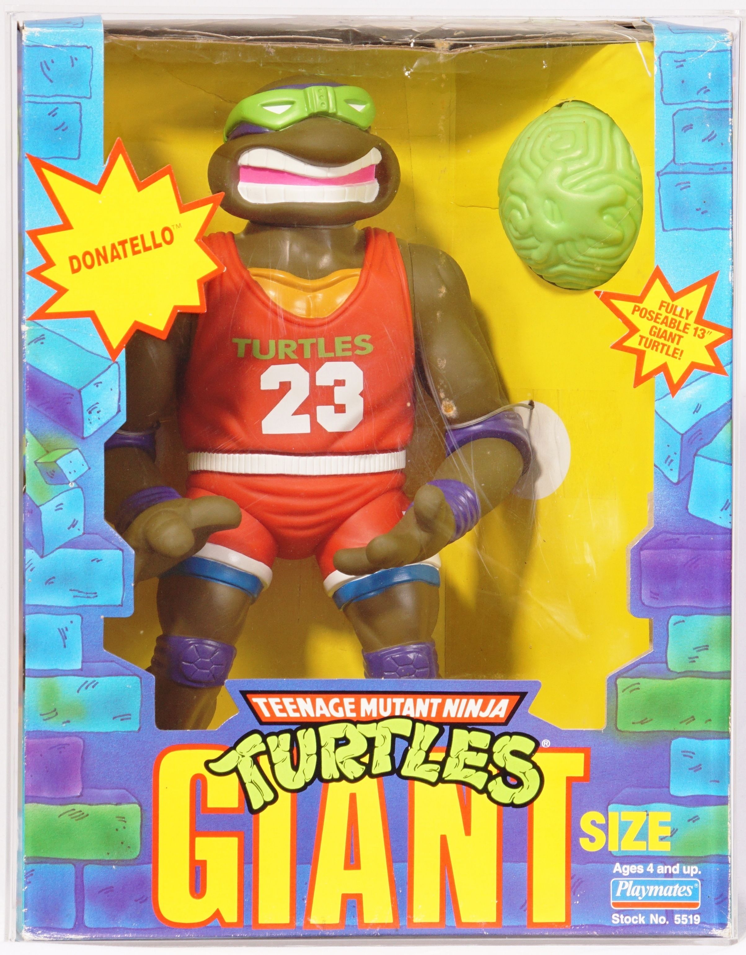 ジャイアント　タートルズ 1991 Playmates Teenage Mutant Ninja Turtles Boxed Giant Size