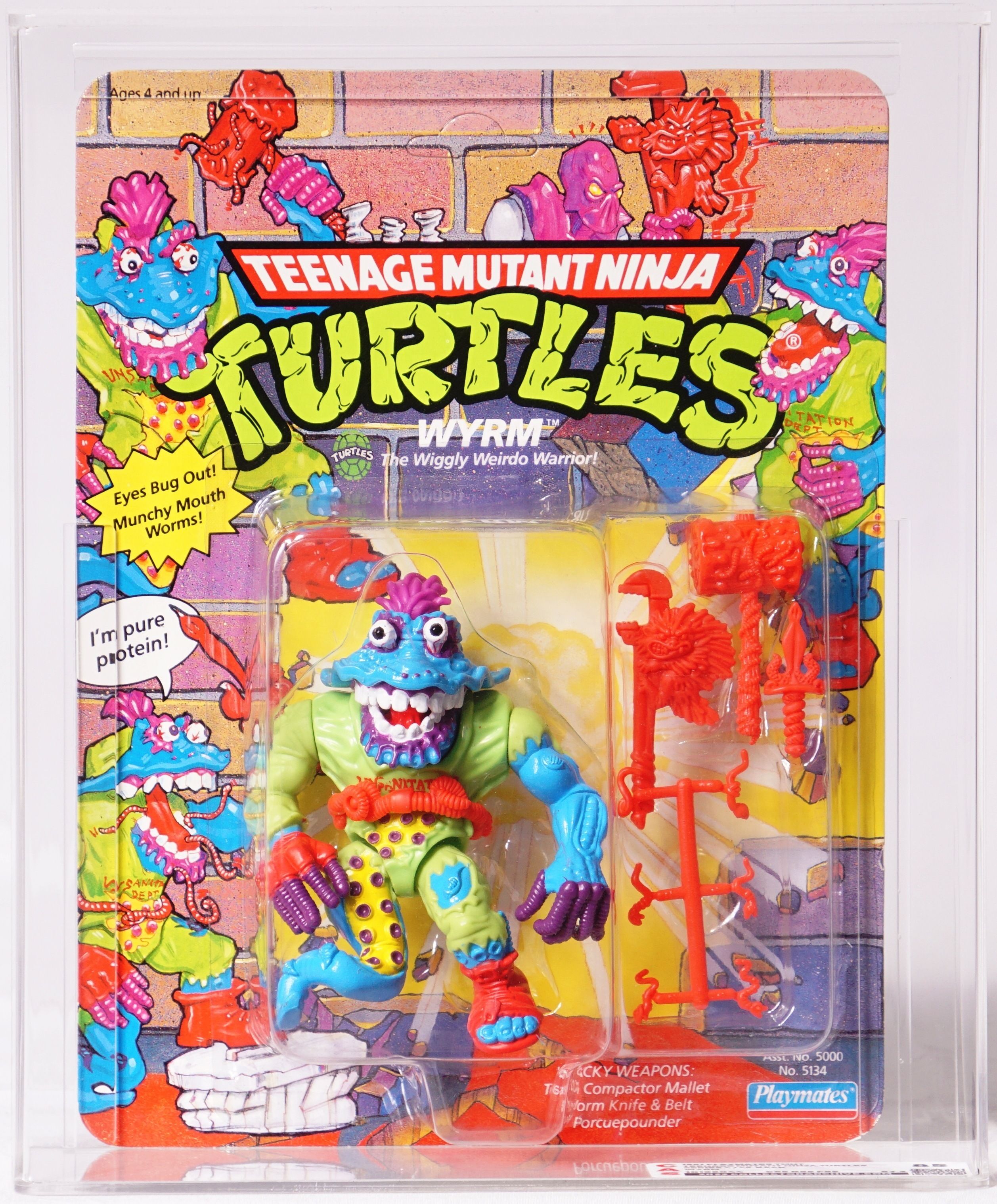 1991 Playmates Teenage Mutant Ninja Turtles Carded Action Figure