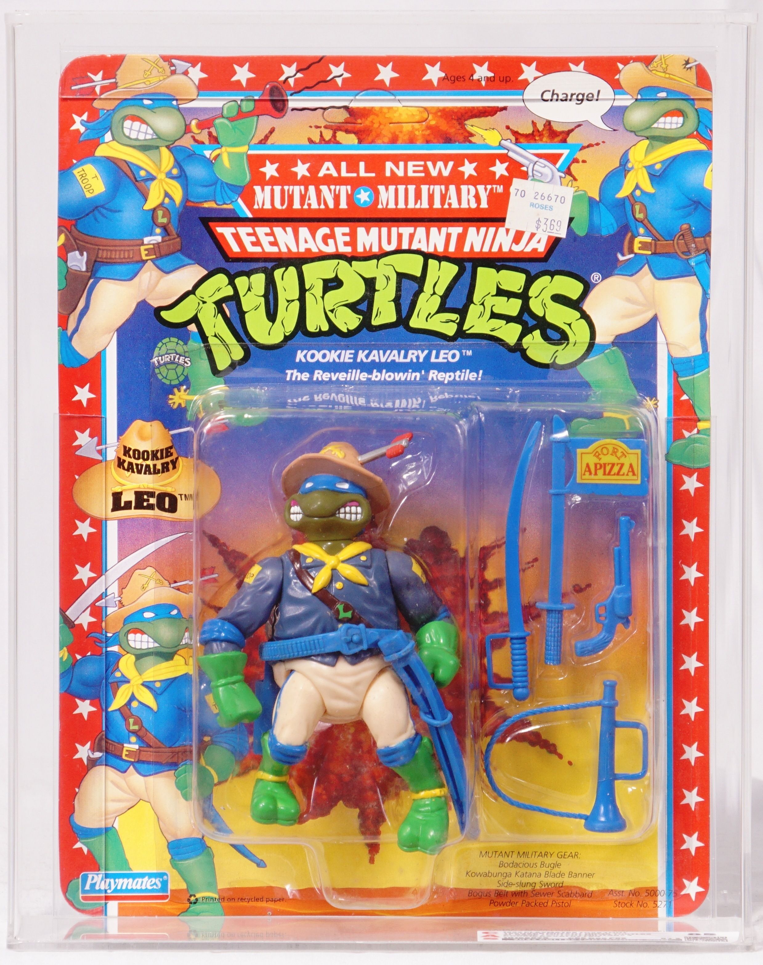1992 Playmates Teenage Mutant Ninja Turtles Carded Action Figure