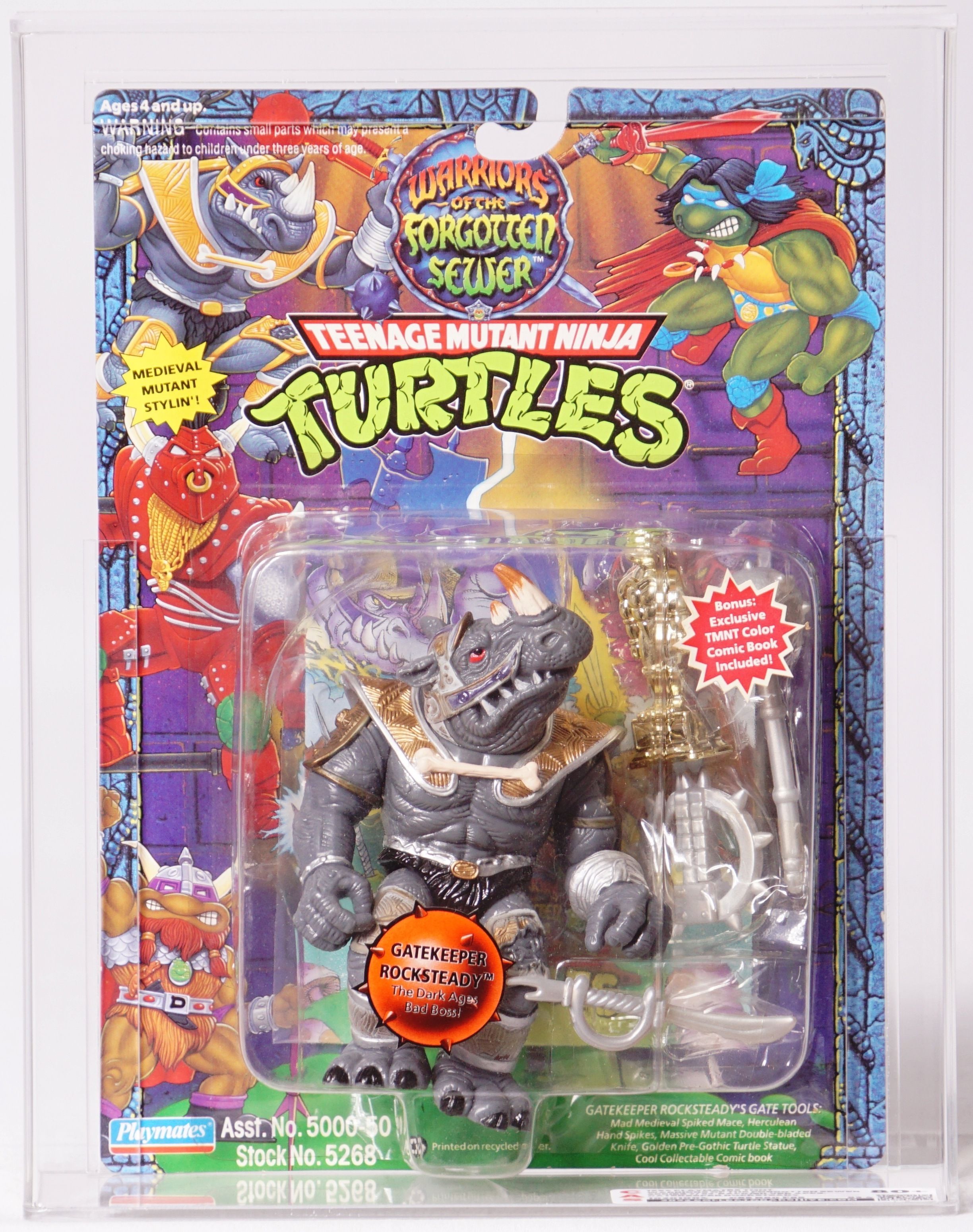 1994 Playmates Teenage Mutant Ninja Turtles Carded Action Figure