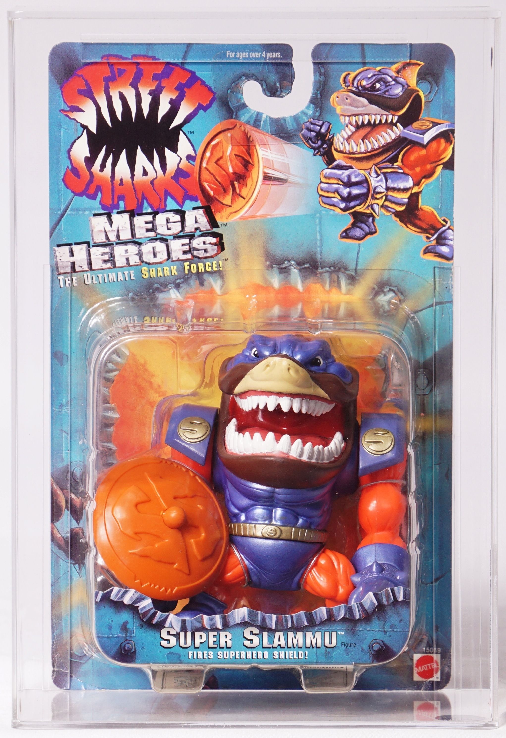 1996 Mattel Street Sharks Carded Mega Heroes Carded Action Figure