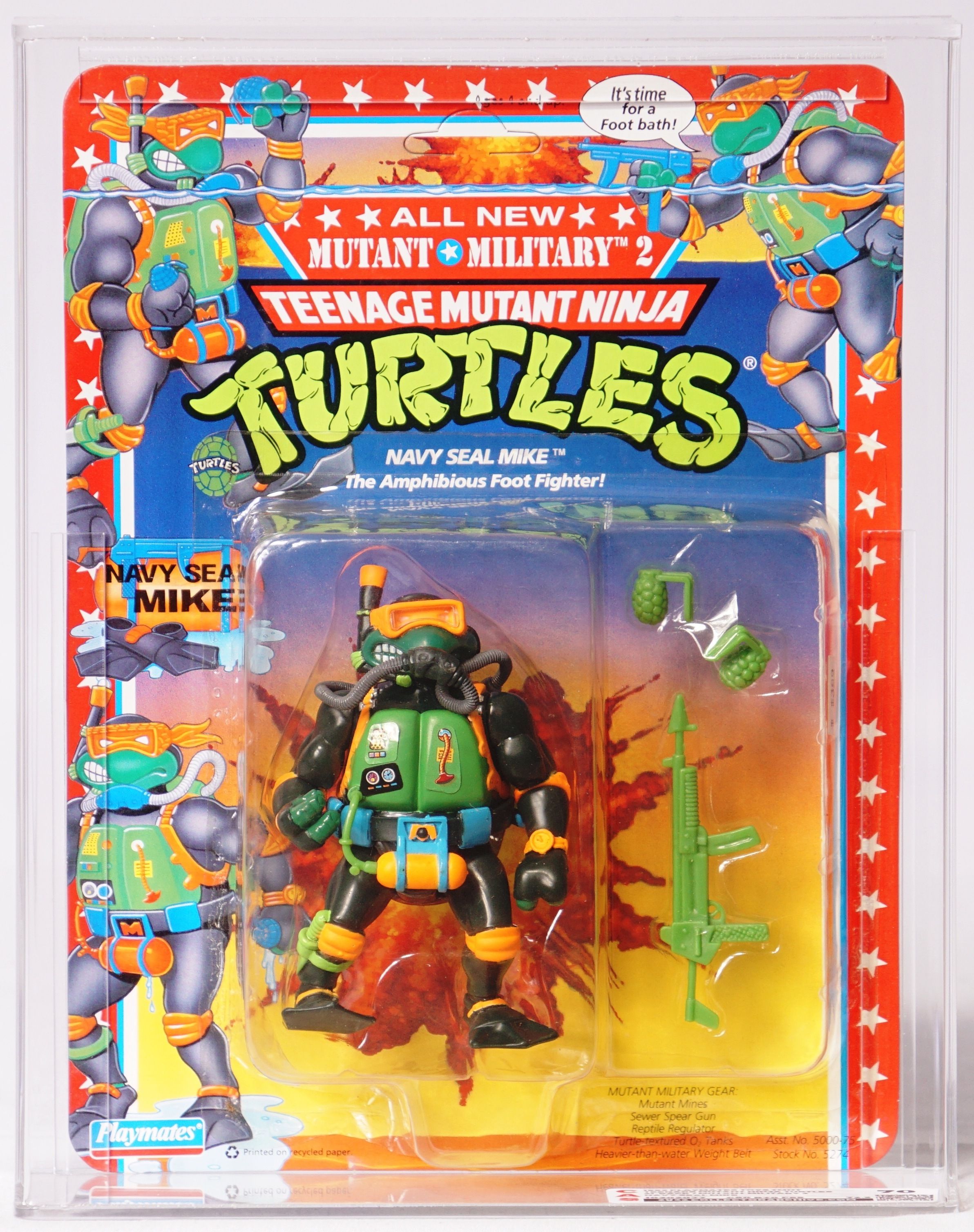 1992 Playmates Teenage Mutant Ninja Turtles Carded Action Figure