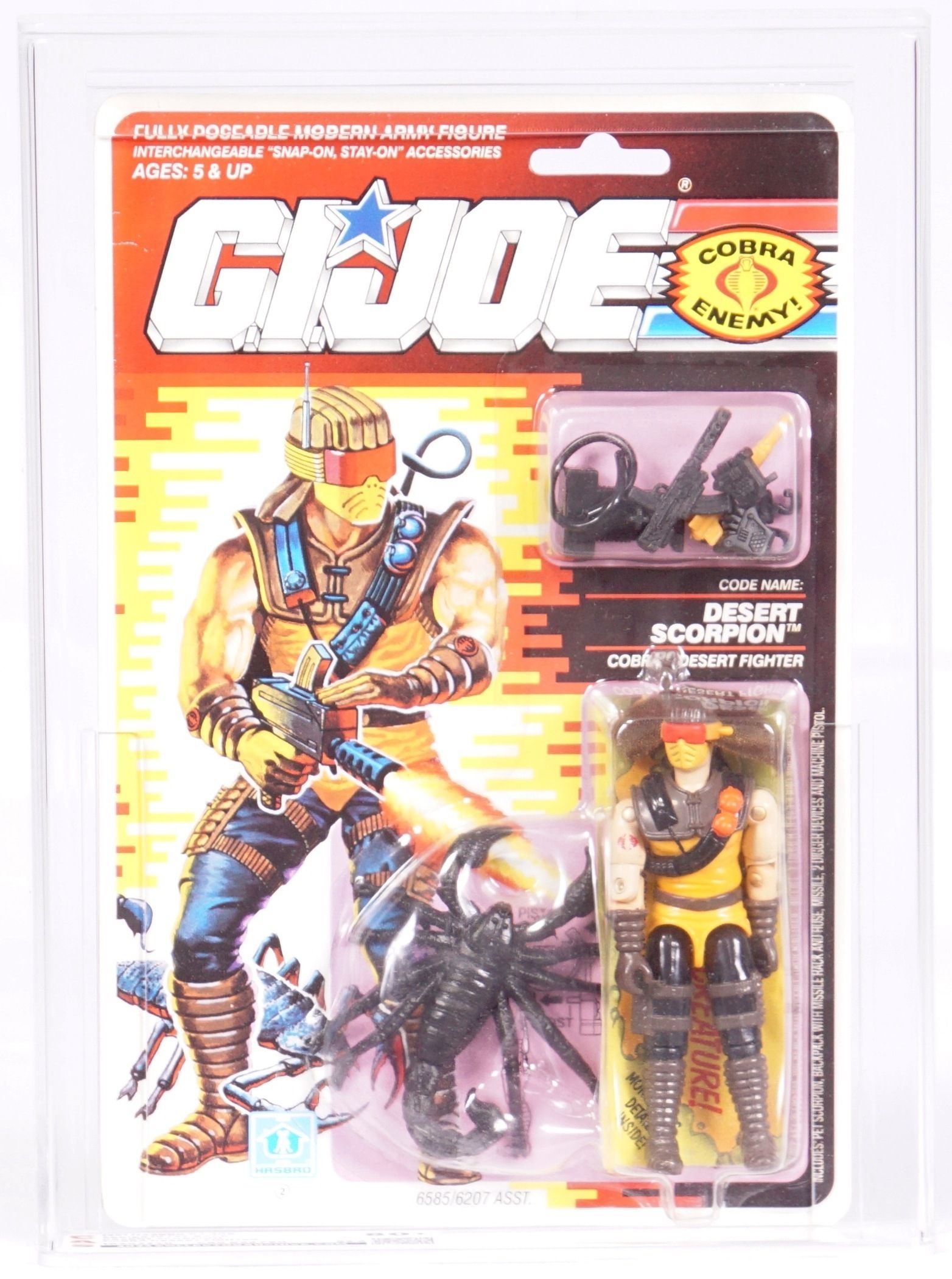1991 Hasbro G.I. Joe Carded Action Figure - Desert Scorpion