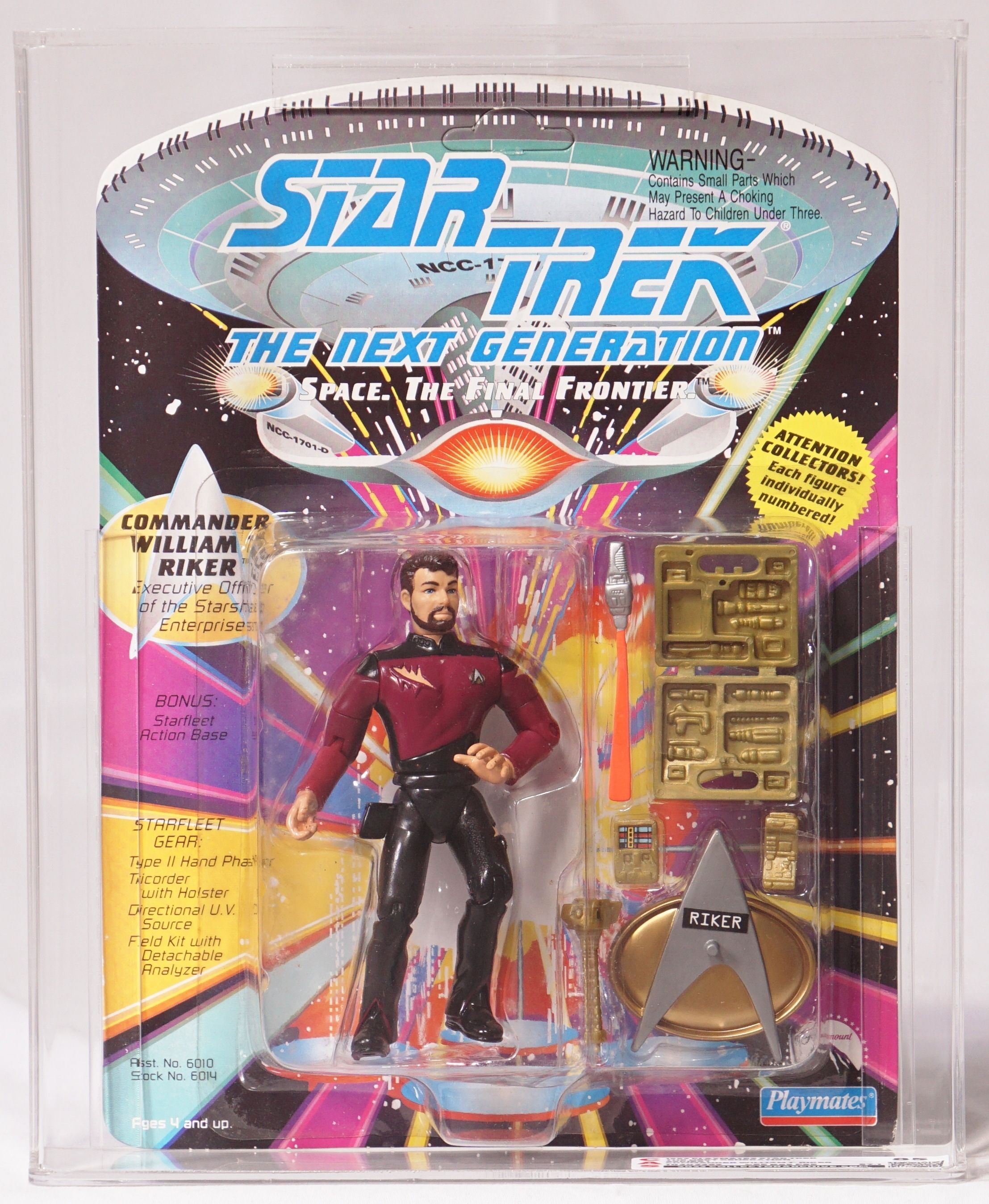 1992 Playmates Star Trek TNG Carded Action Figure - Commander