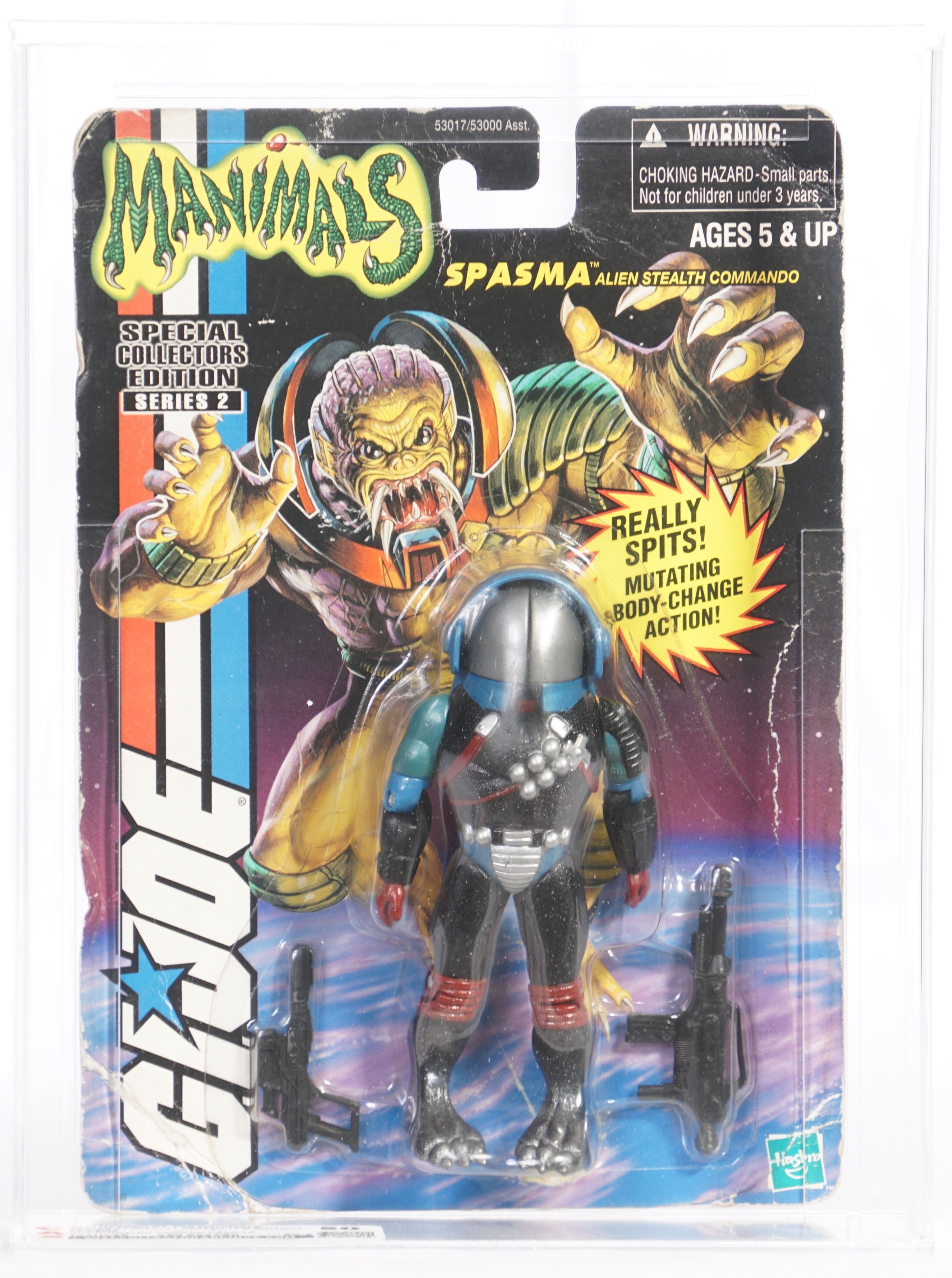 2001 Hasbro G.I. Joe Manimals Unproduced Carded Action Figure - Spasma