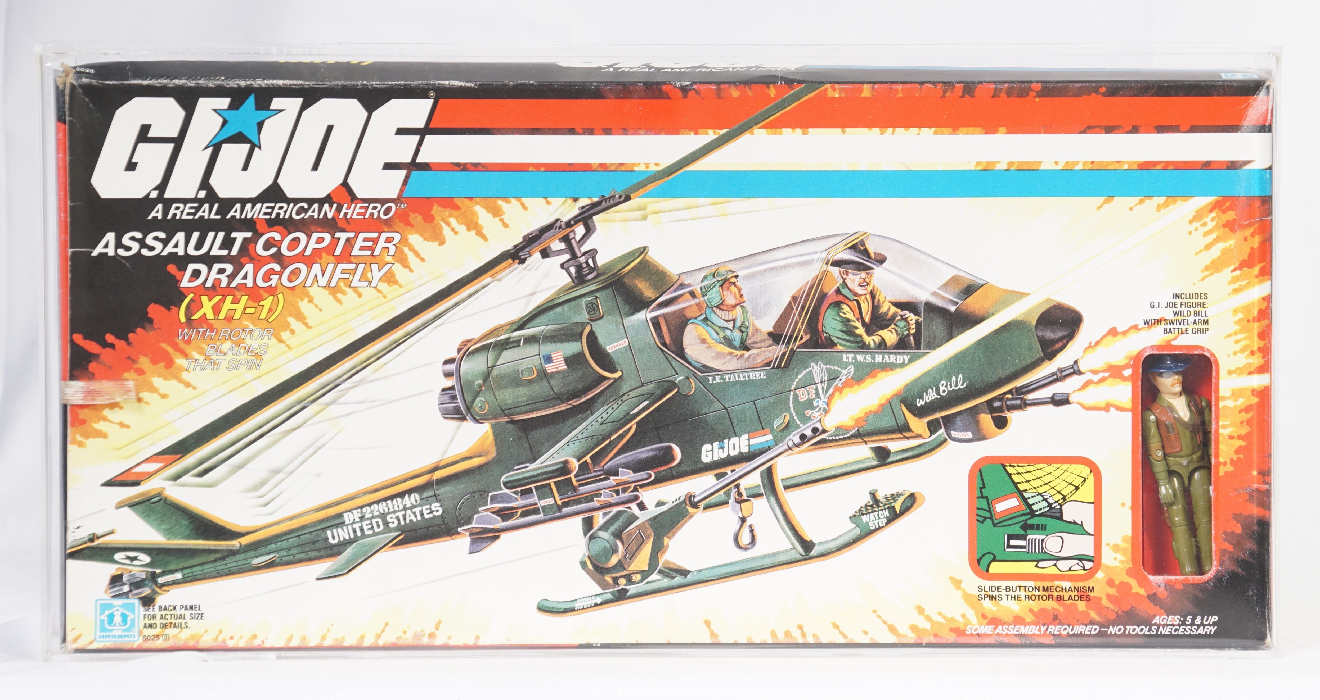 1983 Hasbro G.I. Joe Boxed Vehicle - Assault Copter Dragonfly (XH-1)