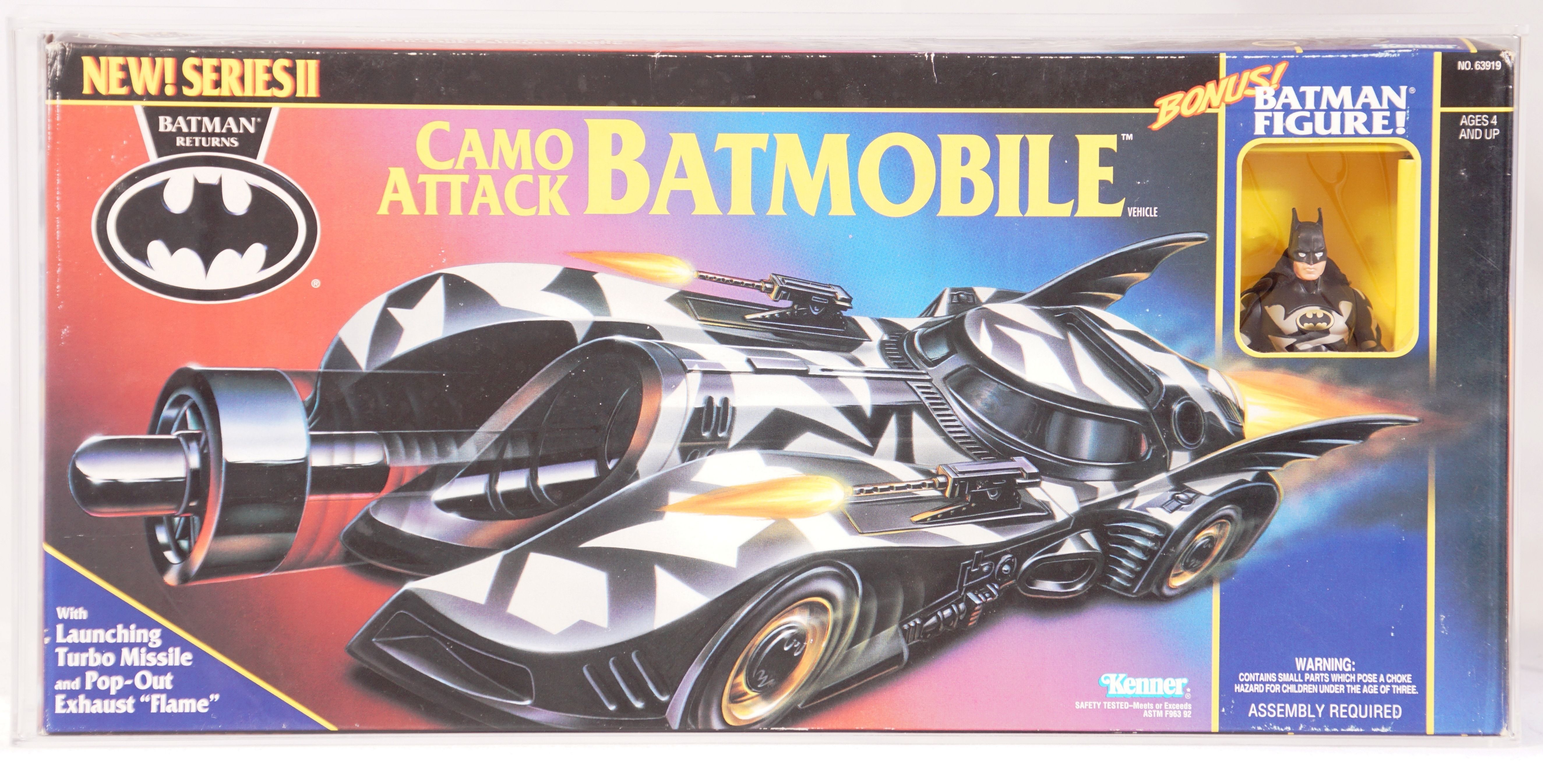 1994 Kenner Batman Returns Boxed Vehicle - Camo Attack Batmobile
