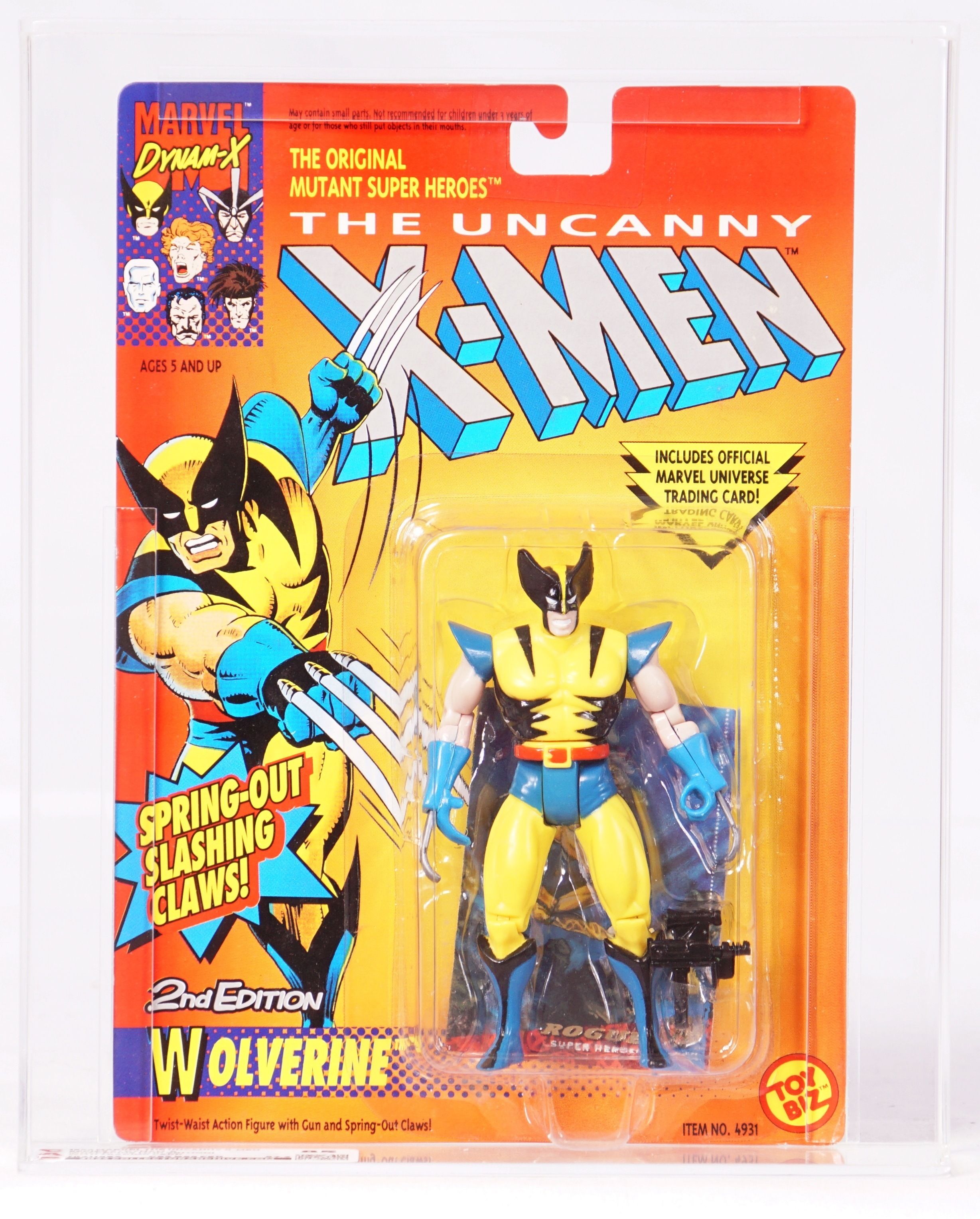 アメコミ Wolverine Action Figure 13cm Marvel 1992 Marvel Comics Dynam-X The Uncanny X-Men Carded Action Figure