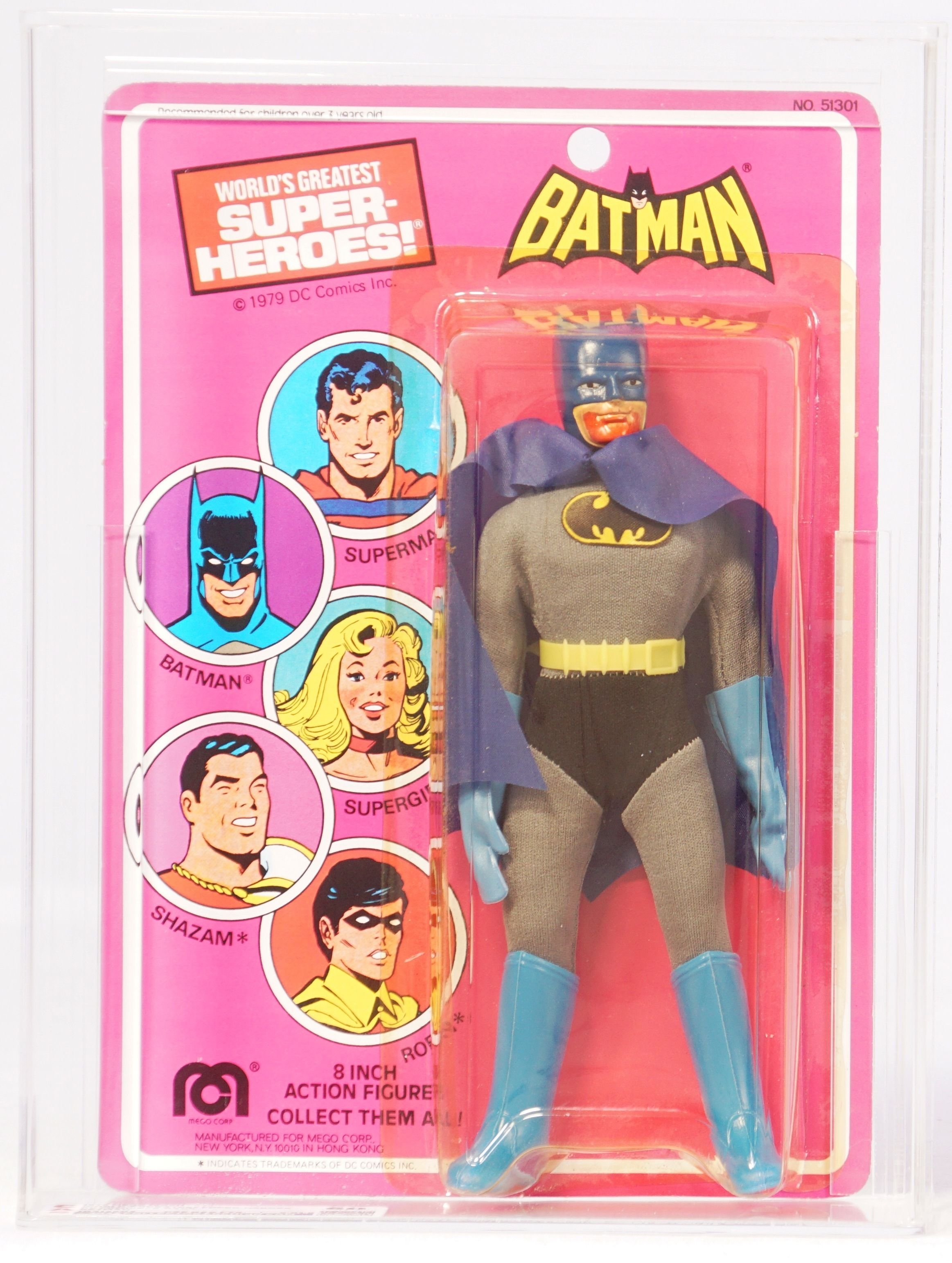 1979 Mego WGSH Carded Action Figure - Batman, image size:2326x3085