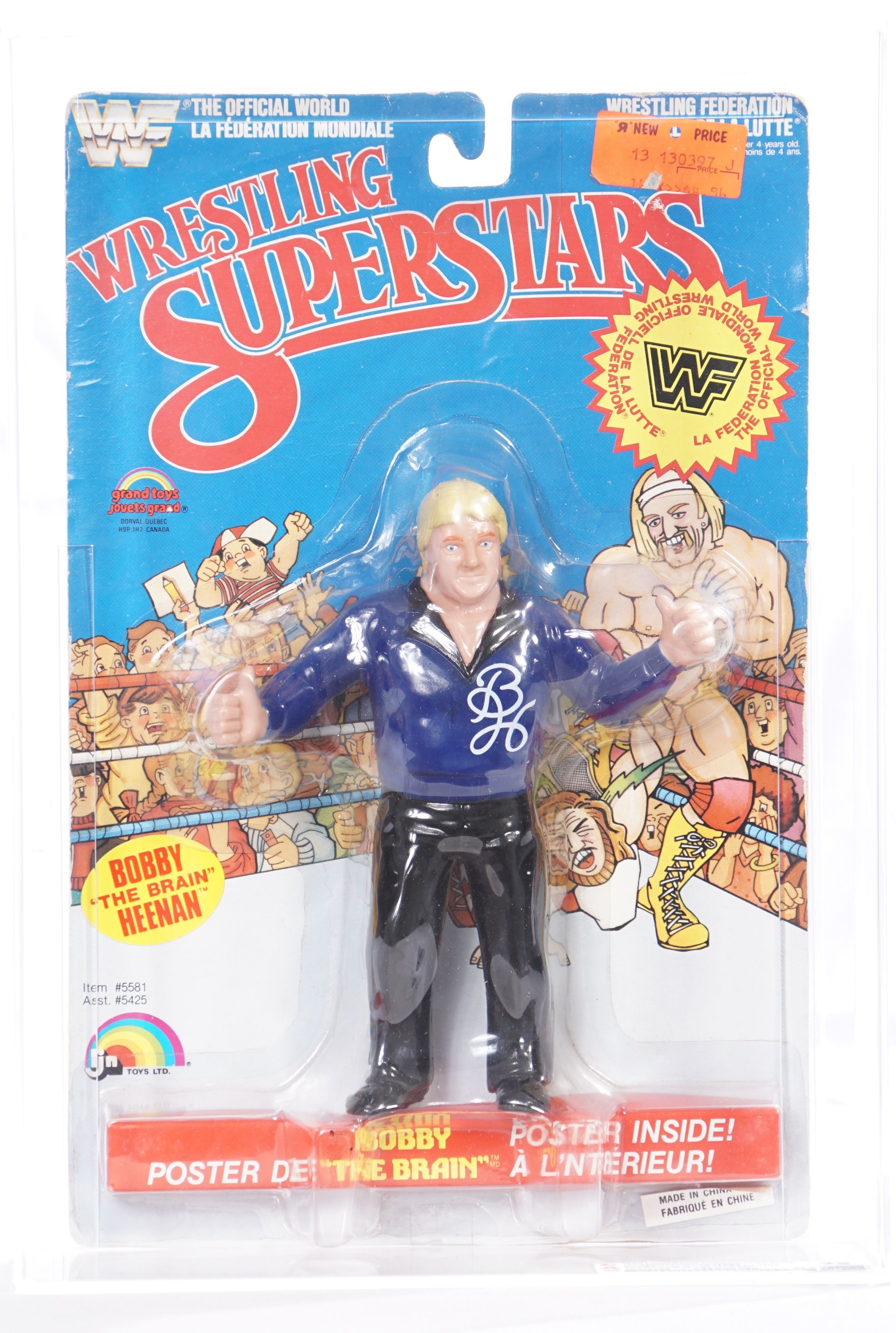 1986 LJN Grand Toys WWF Wrestling Superstars Carded Action Figure