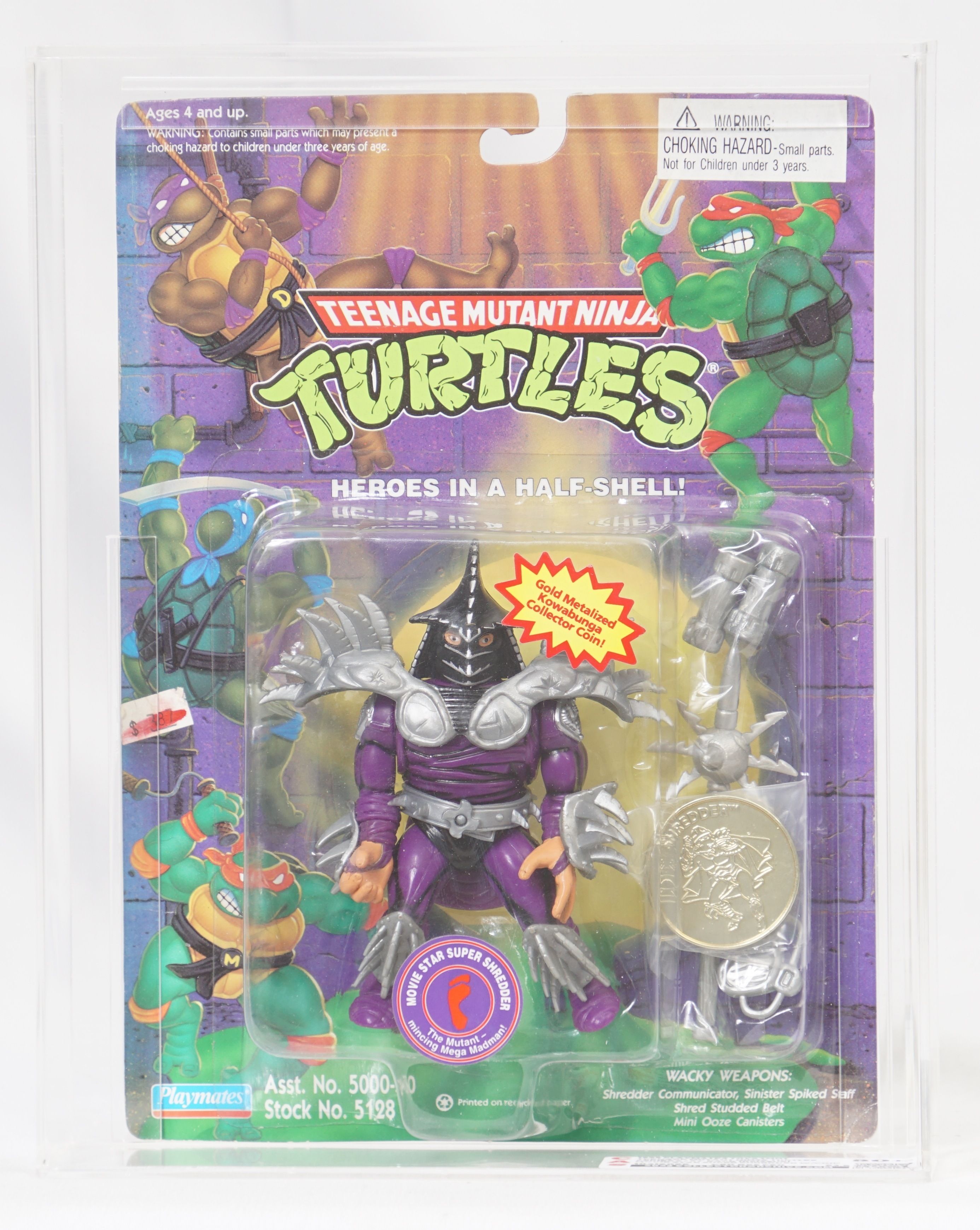 1995 Playmates Teenage Mutant Ninja Turtles Carded Action Figure