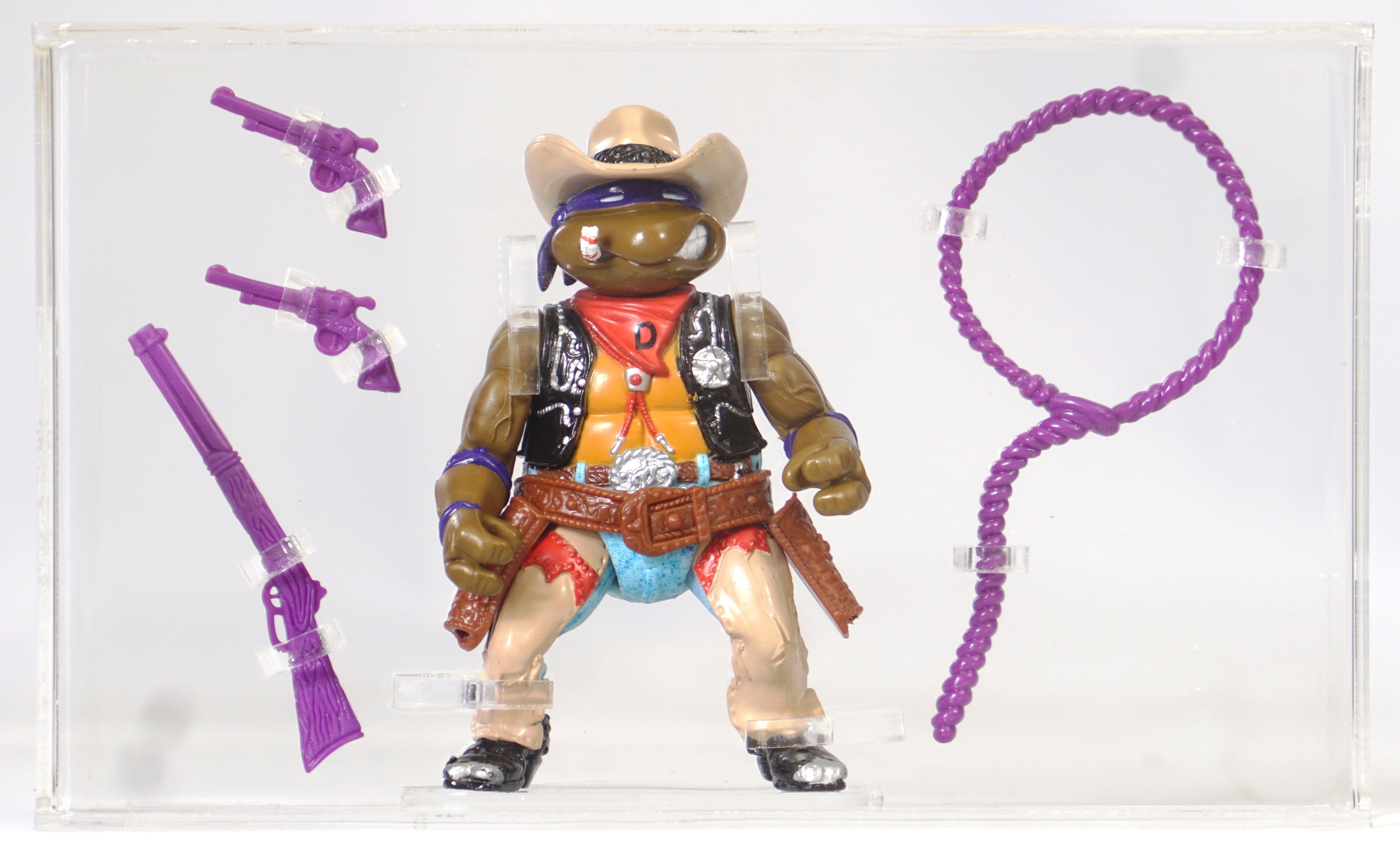 ミュータントタートルズ Wacky Wild West フィギュア 2体セット 1992 Playmates Teenage Mutant Ninja Turtles Carded Action Figure