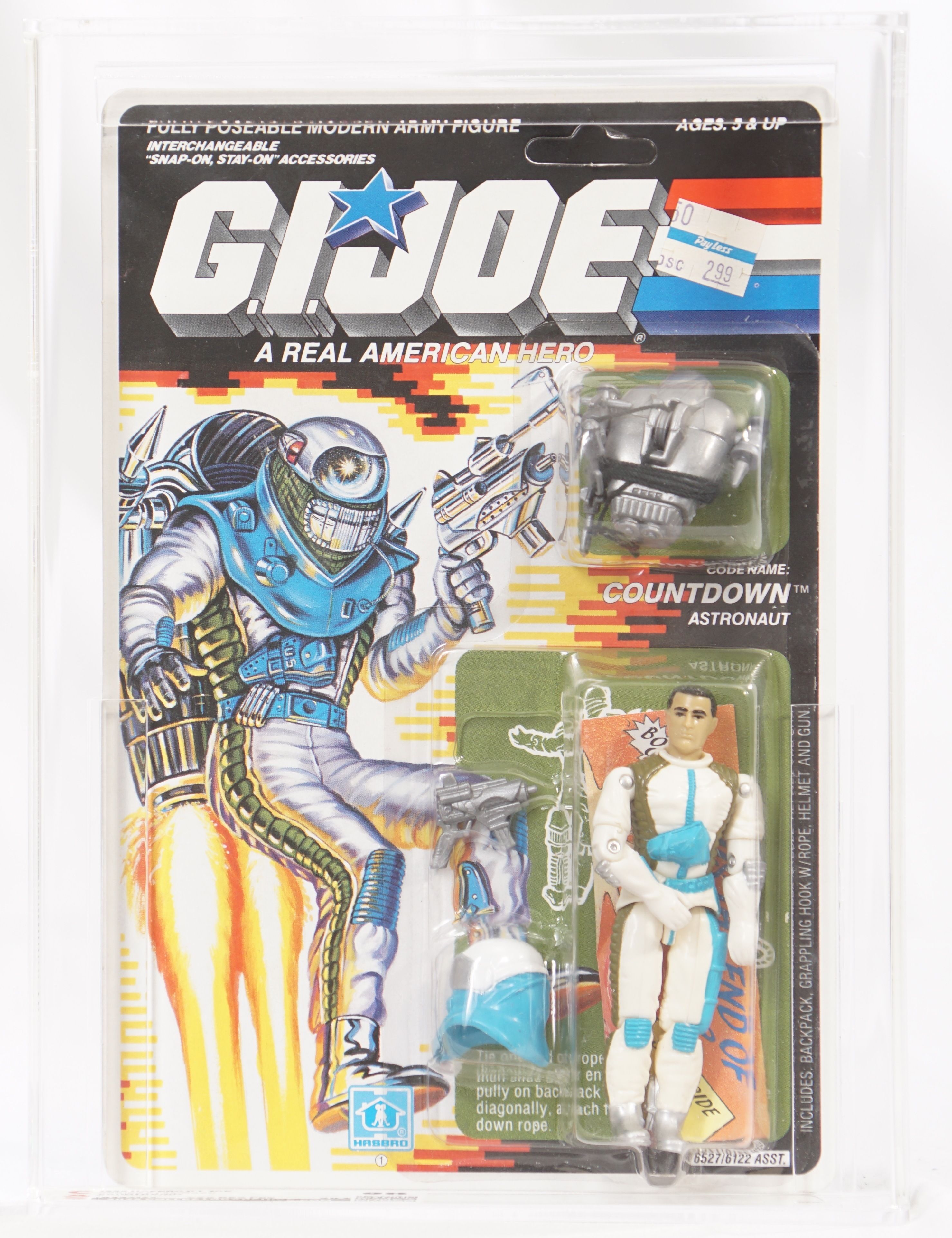 1989 Hasbro Joe Carded Action Figure Countdown