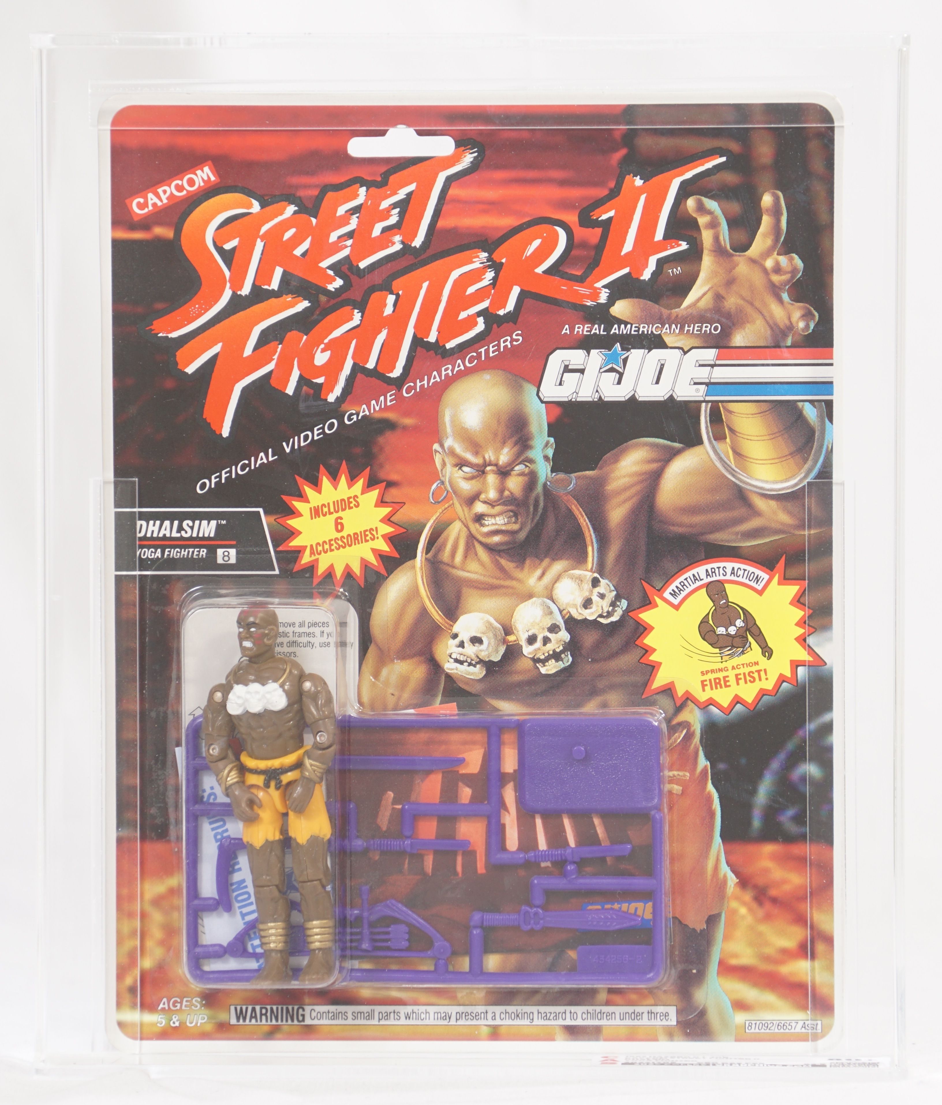 1993 Hasbro G.I. Joe Carded Action Figure - Capcom Street Fighter