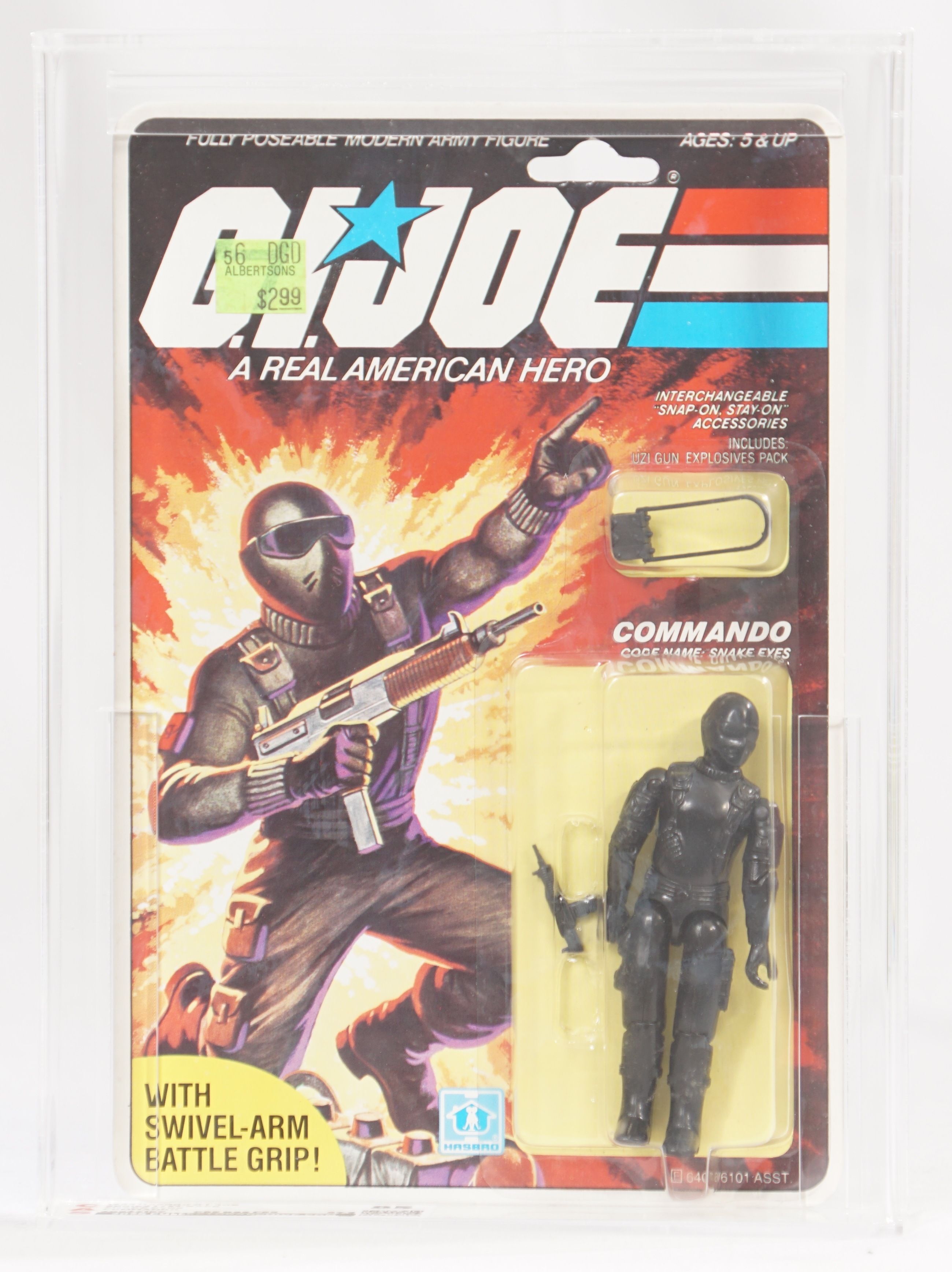 1982 Hasbro G.I. Joe Carded Action Figure - Snake Eyes