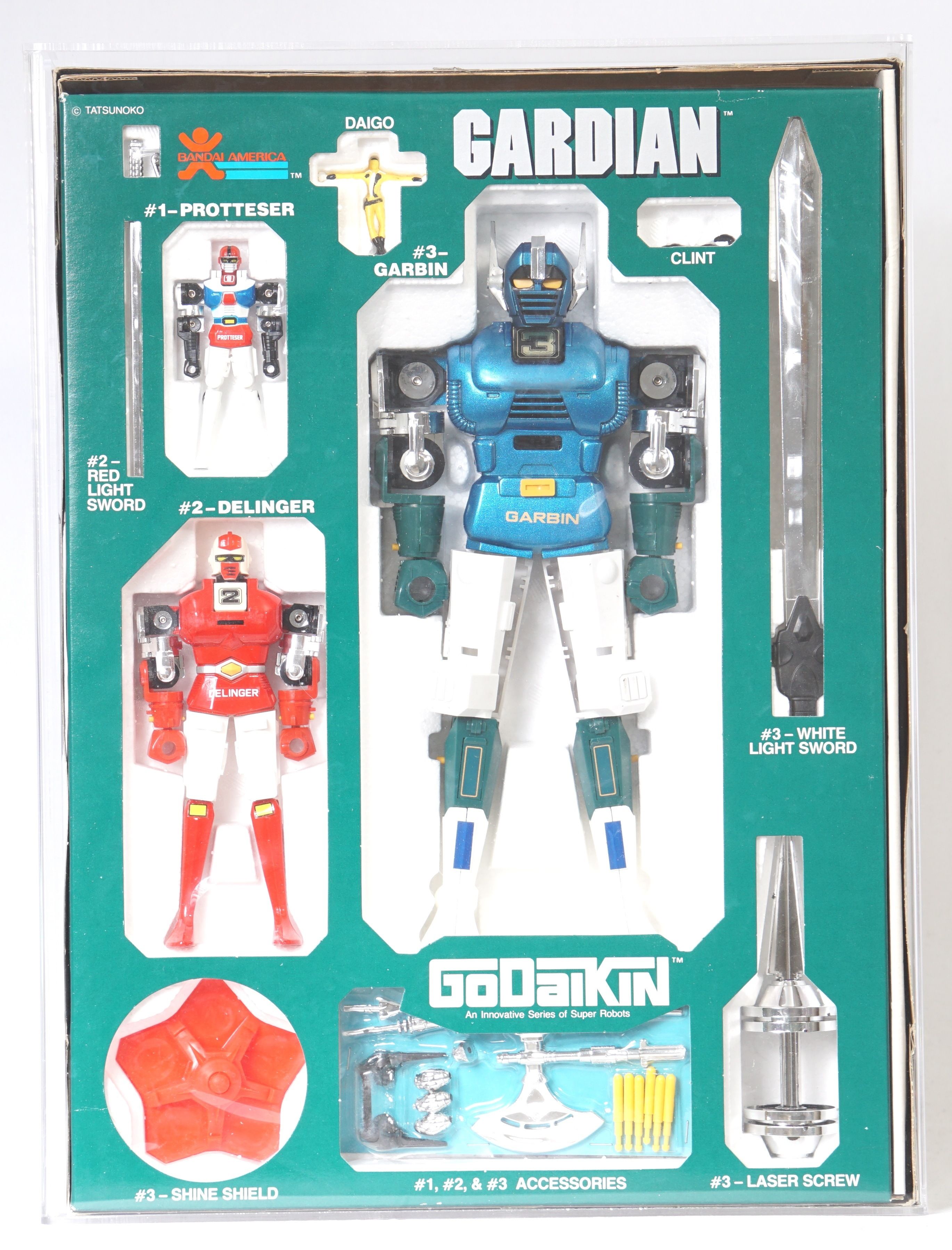 CUSTOM 1982 Bandai America Godaikin Boxed Super Robot - Gardian