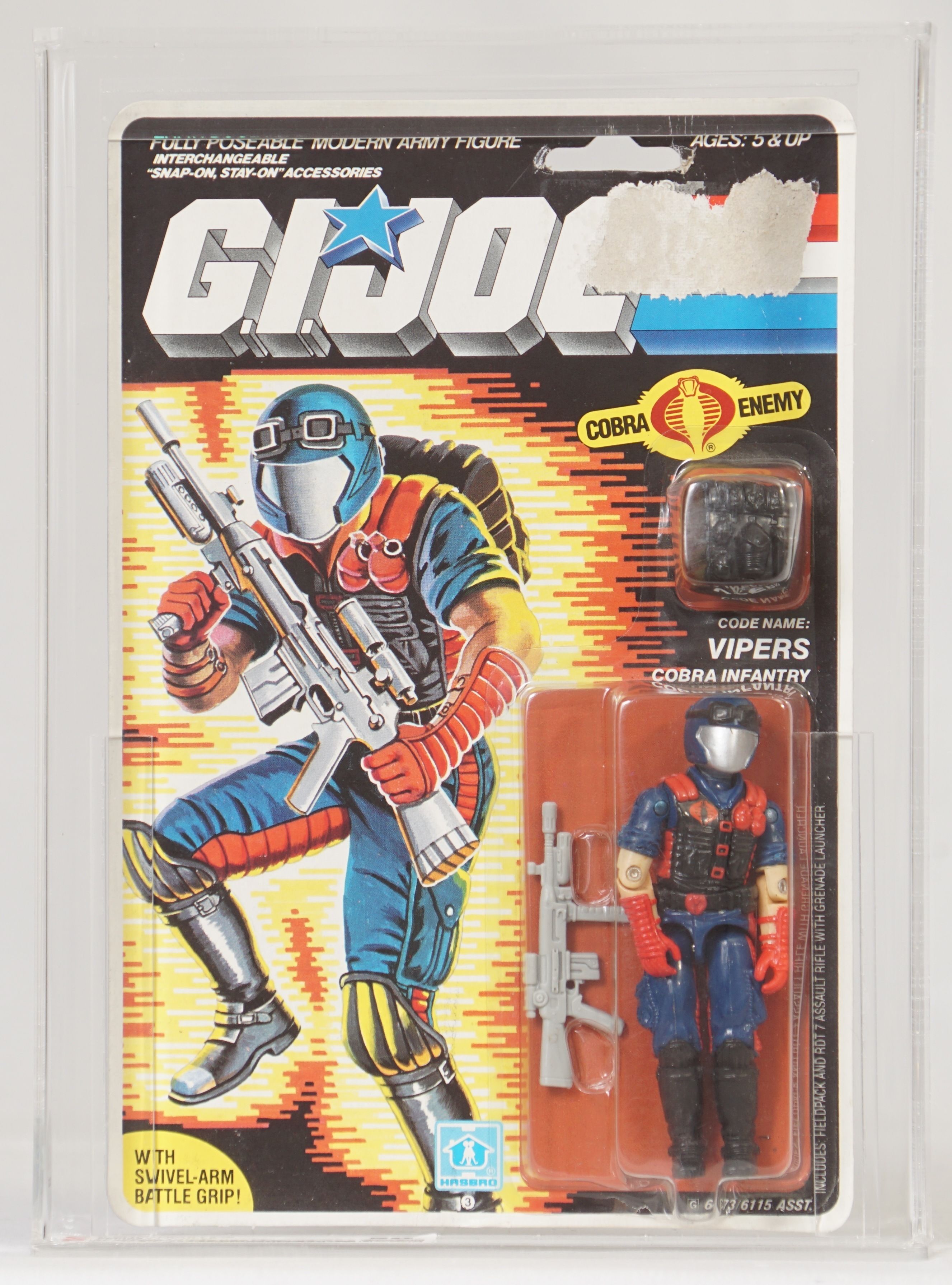 GI JOE / Action force Viper 1986 COMPLET + File Card Française