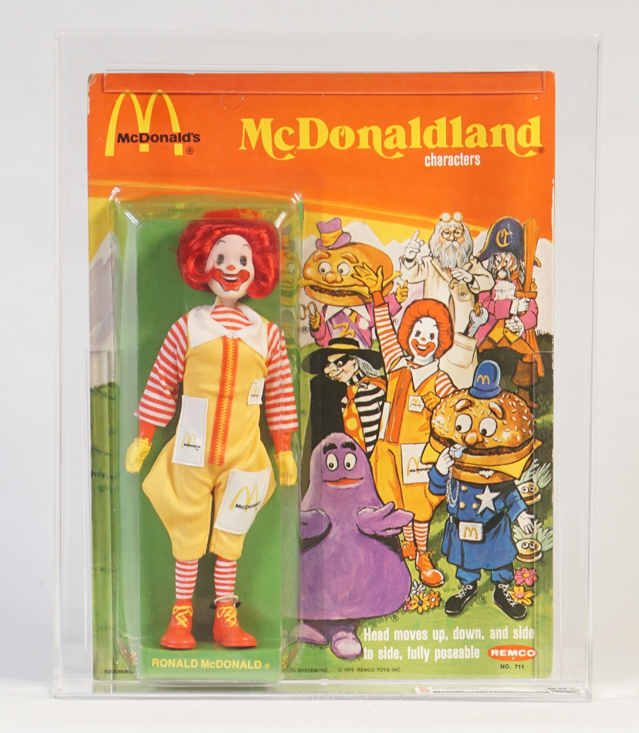 1976 マクドナルド レムコ ヴィンテージ ドール フィギュア フル 1976 Remco McDonald's Carded Action Figure - Ronald McDonald