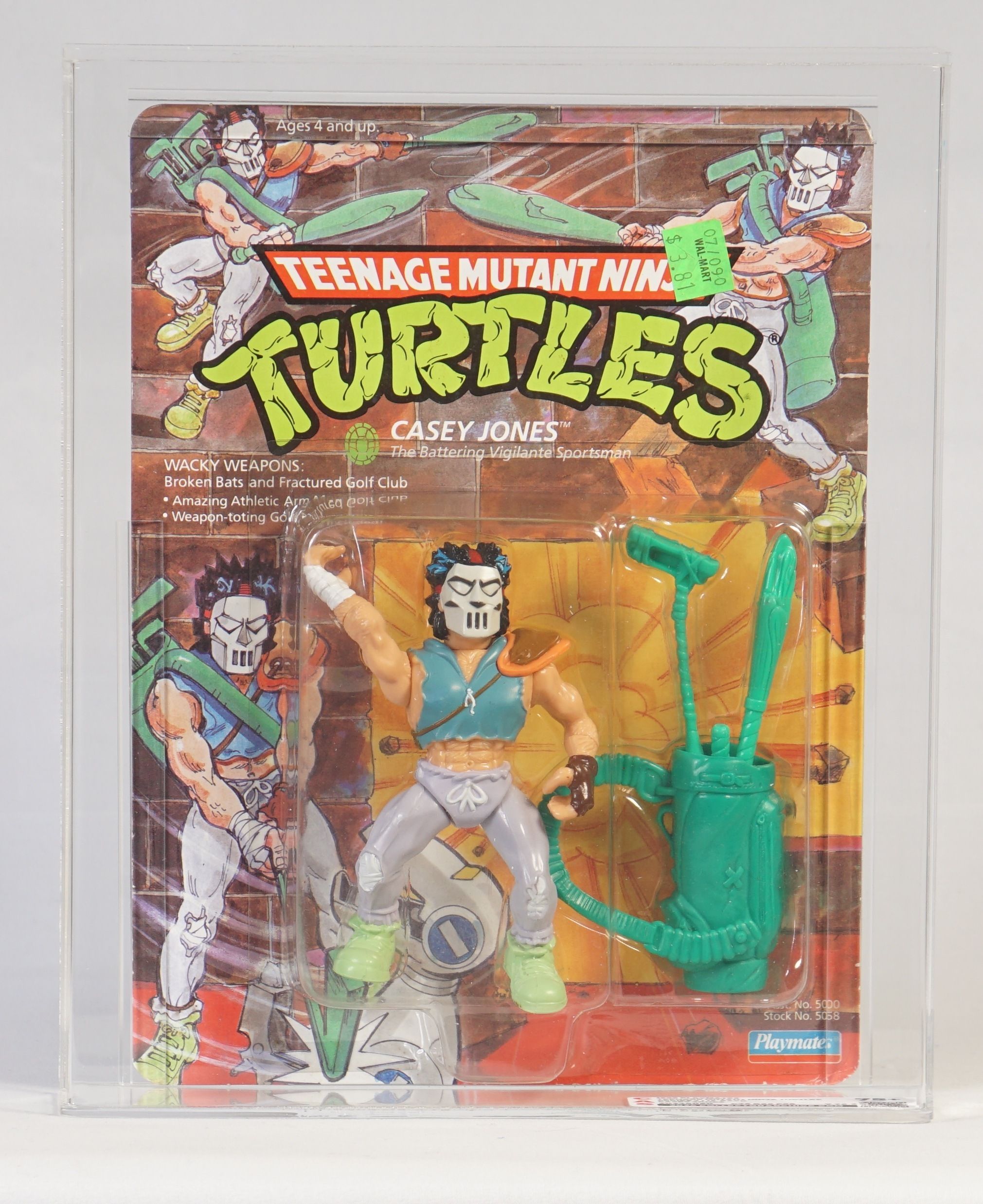 1989 Playmates Teenage Mutant Ninja Turtles Carded Action Figure