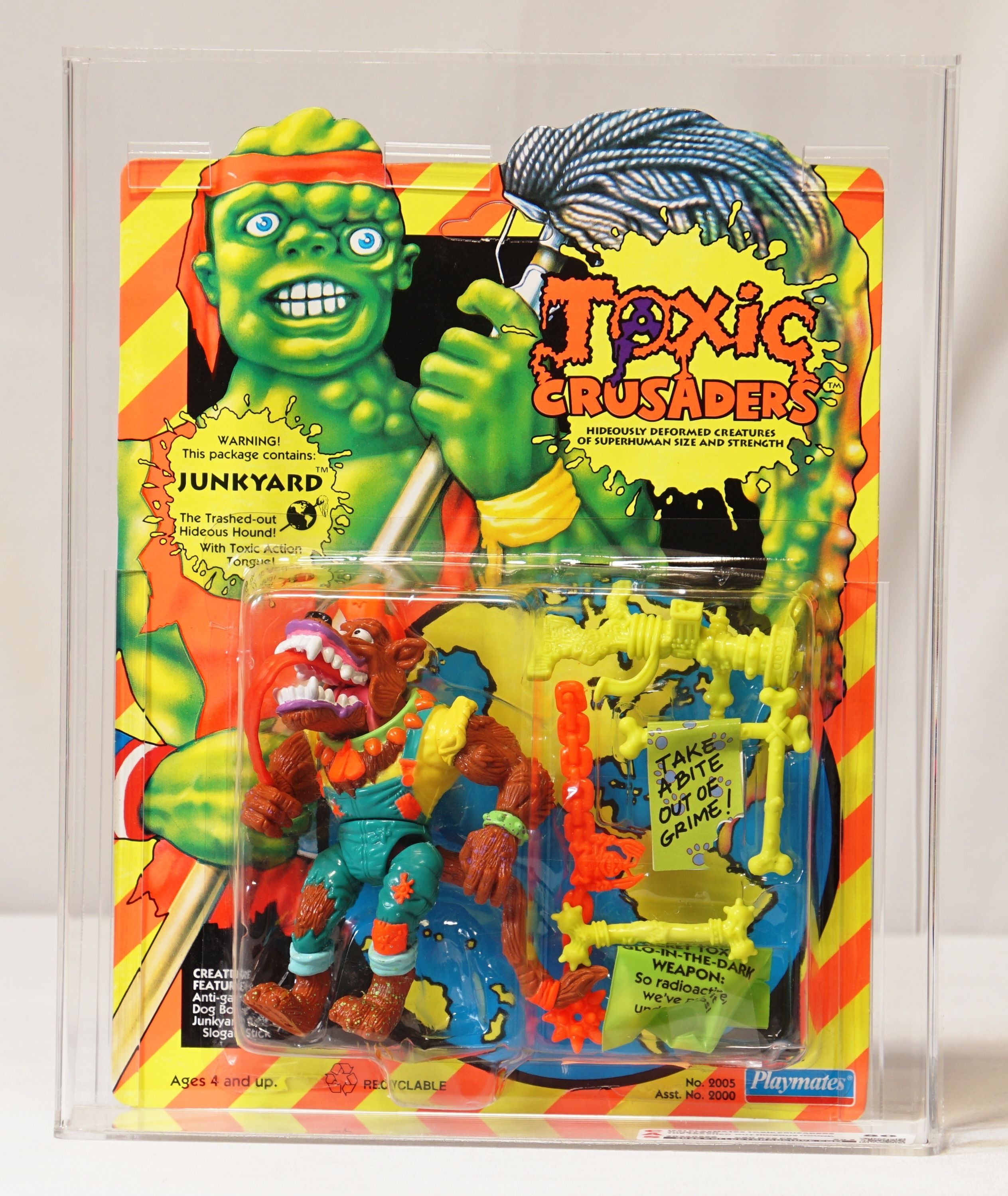 1991 Playmates Toxic Crusaders Carded Action Figure - Junkyard