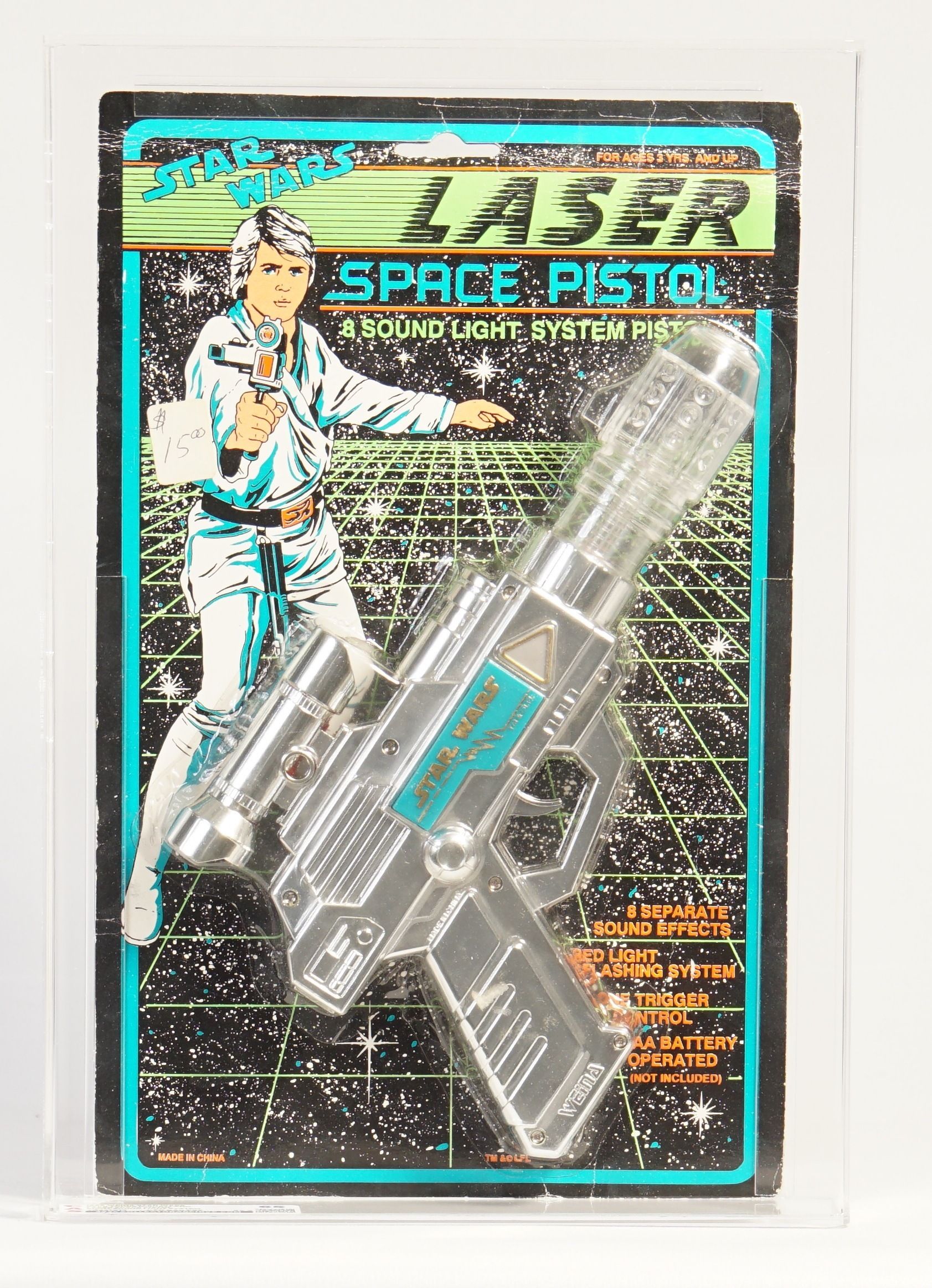 1986 Disney Star Tours Star Wars Carded Weina Laser Space Pistol