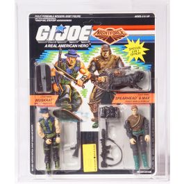 Giジョー　HASBRO MOC 1989 Hasbro G.I. Joe ARAH Iron Grenadiers Metal-Head on