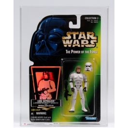 1996 Kenner Star Wars POTF II Carded Action Figure - Luke Skywalker  (Stormtrooper Disguise) QC Sample