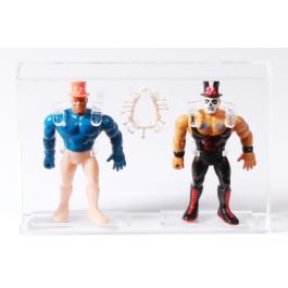 CUSTOM 1993 Hasbro WWF Test Shot Prototype Displayed with Production Figure  - Papa Shango