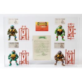 CUSTOM 1988 Playmates Teenage Mutant Ninja Turtles Softhead 4pc Collection  Carded Action Figures - Raphael / Michaelangelo / Donatello / Leonardo