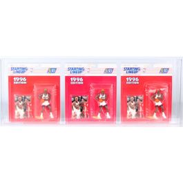 CUSTOM 1996 Kenner Starting Lineup NBA 3pc Carded Sports Figures
