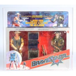 #6638 NRFB Vintage Mattel Bravestarr - Laser Fire Tex Hex Figure