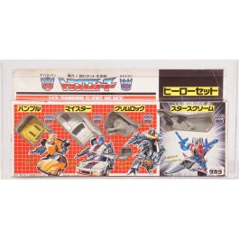 1989 Takara Transformers Boxed Action Figure Gift Set - Victory Heroes