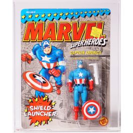 1990 Toy Biz Marvel Super Heroes Carded Action Figure - Captain America