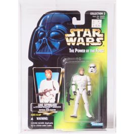 1996 Kenner Star Wars POTF II Carded Action Figure - Luke 