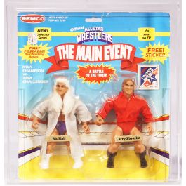 1985 Remco All Star Wrestlers Carded Action Figure - Ric Flair vs. Larry  Zbyszko
