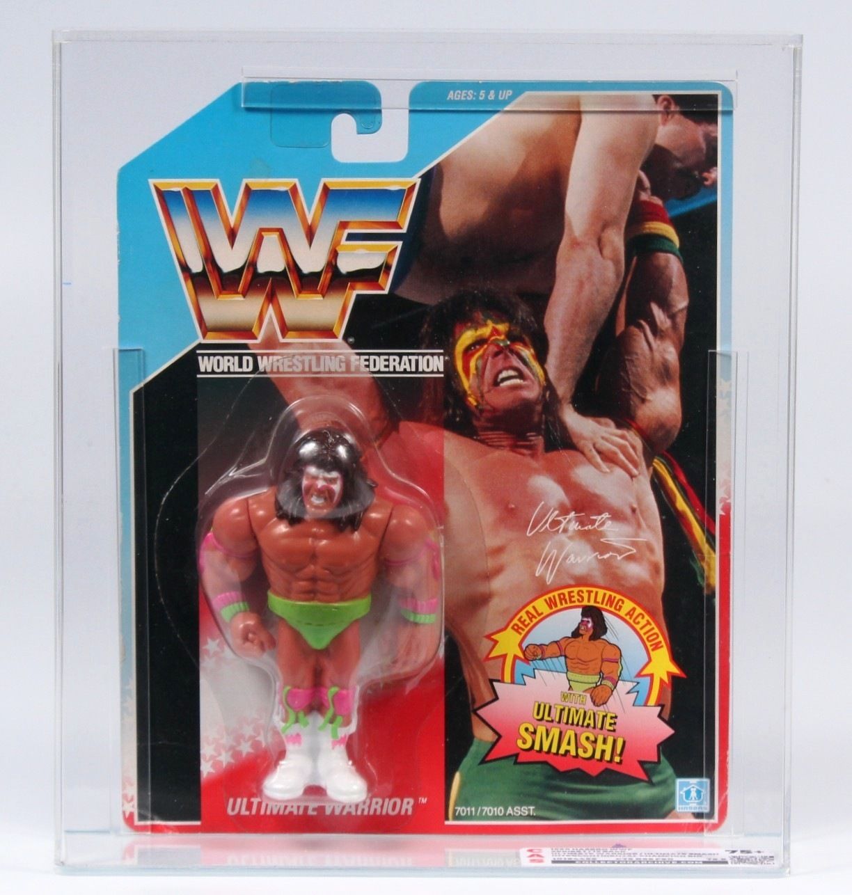 1990 Hasbro WWF Carded Action Figure - Ultimate Warrior