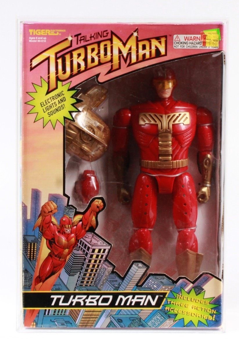 Vintage Tiger Electronics 1996 Turbo Man 13.5