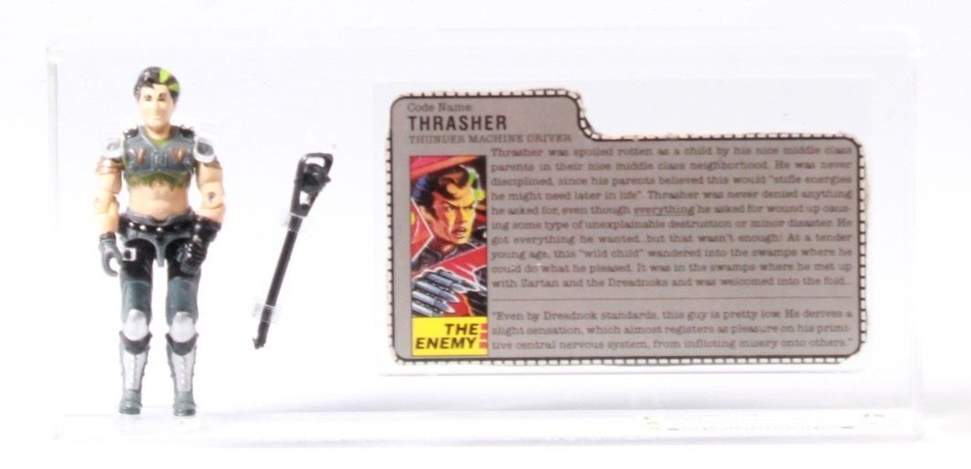 高速配送 1986 Thrasher - Filecard & Figure Action Loose Joe G.I. Hasbro ミリタリー