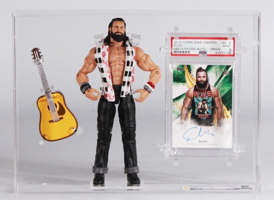 CUSTOM 2018 Mattel WWE Elite Collection Loose Action Figure Elias with Signed Card