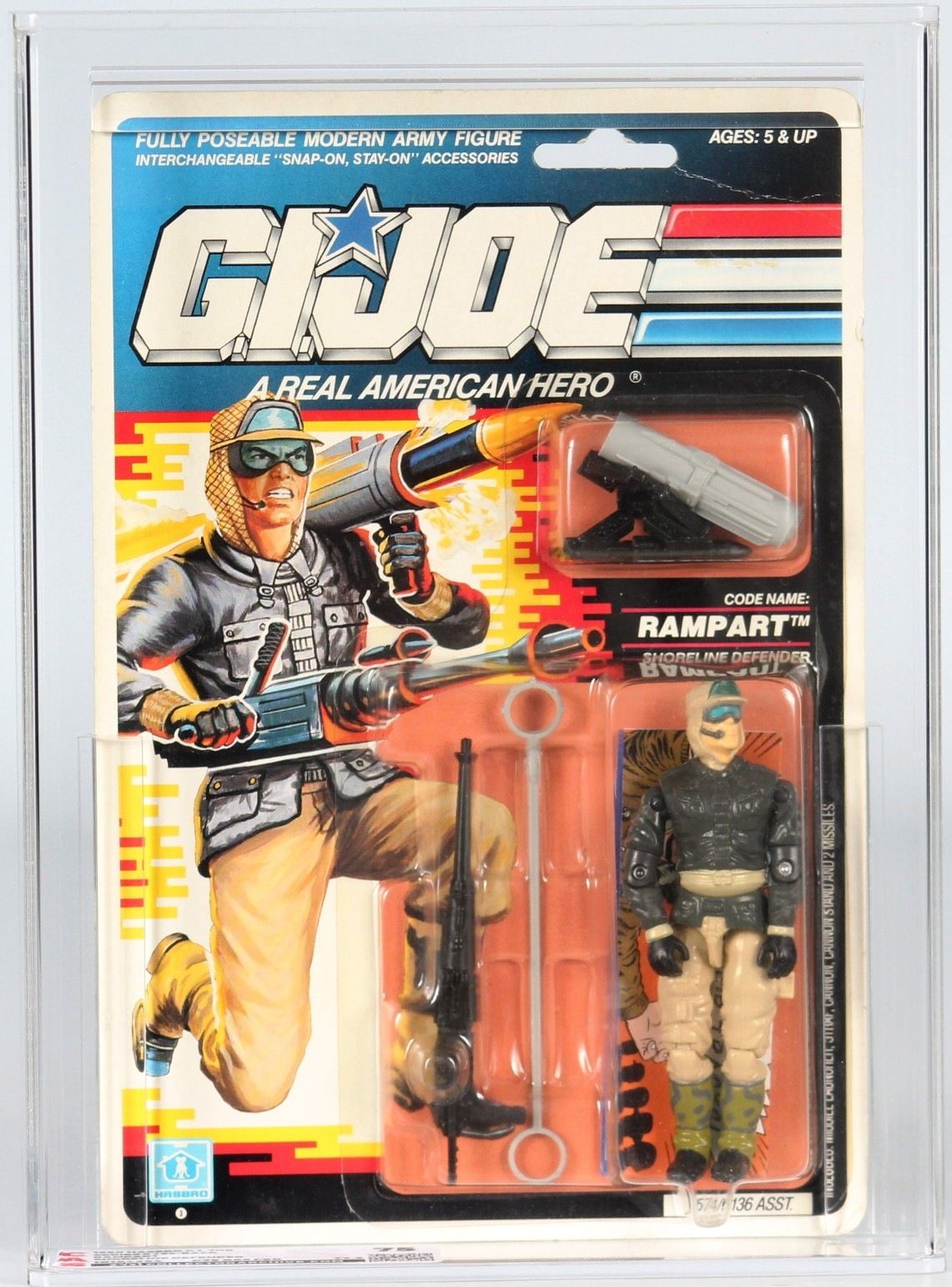 【限定価格セール！】 1990 Hasbro Rampart - Figure Action Carded Joe G.I. ミリタリー