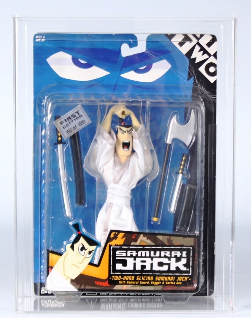 2001 Cartoon Network Samurai Jack Carded Action Figure - Two-Handed Slicing  Samurai Jack