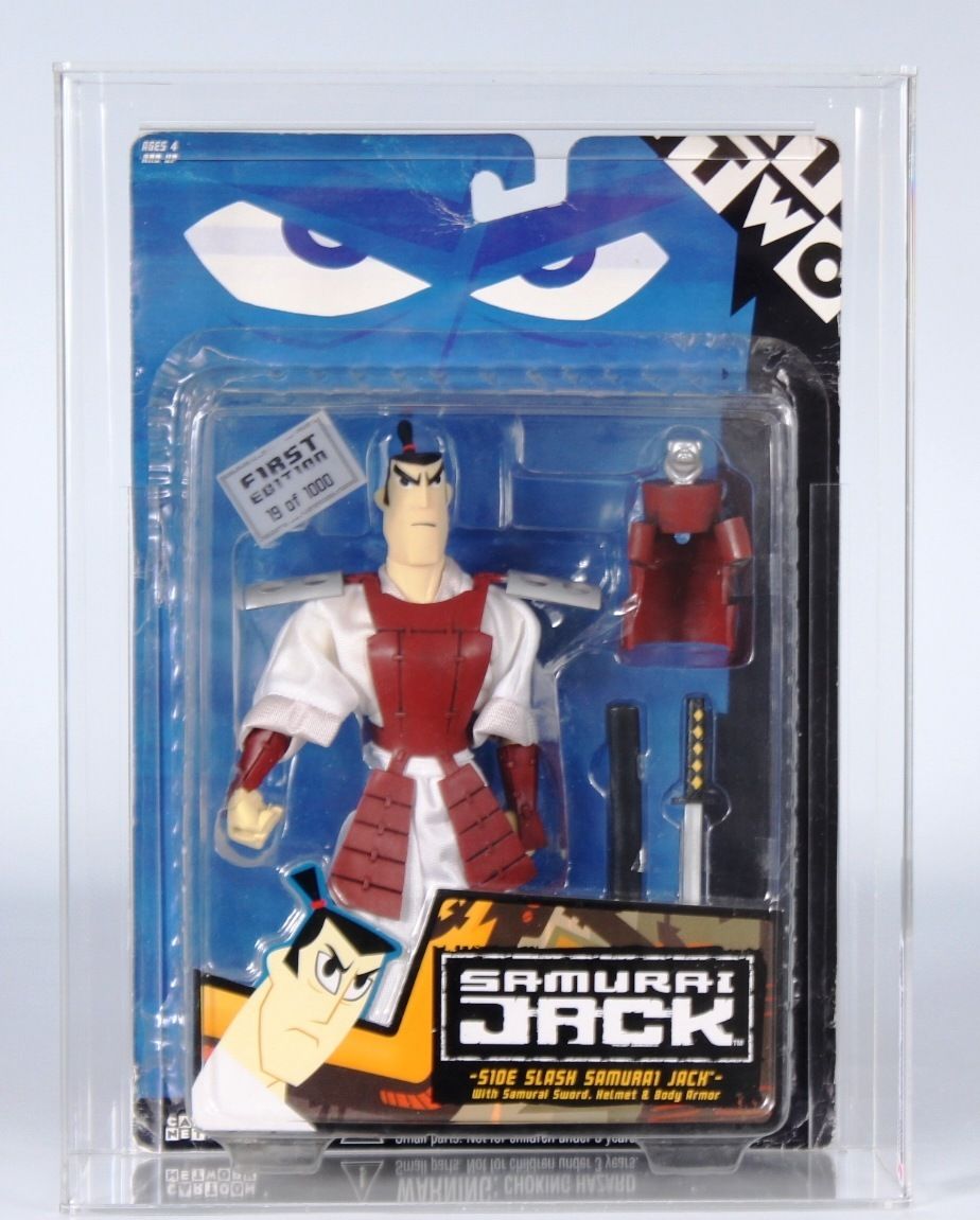 2001 Cartoon Network Samurai Jack Carded Action Figure -Side