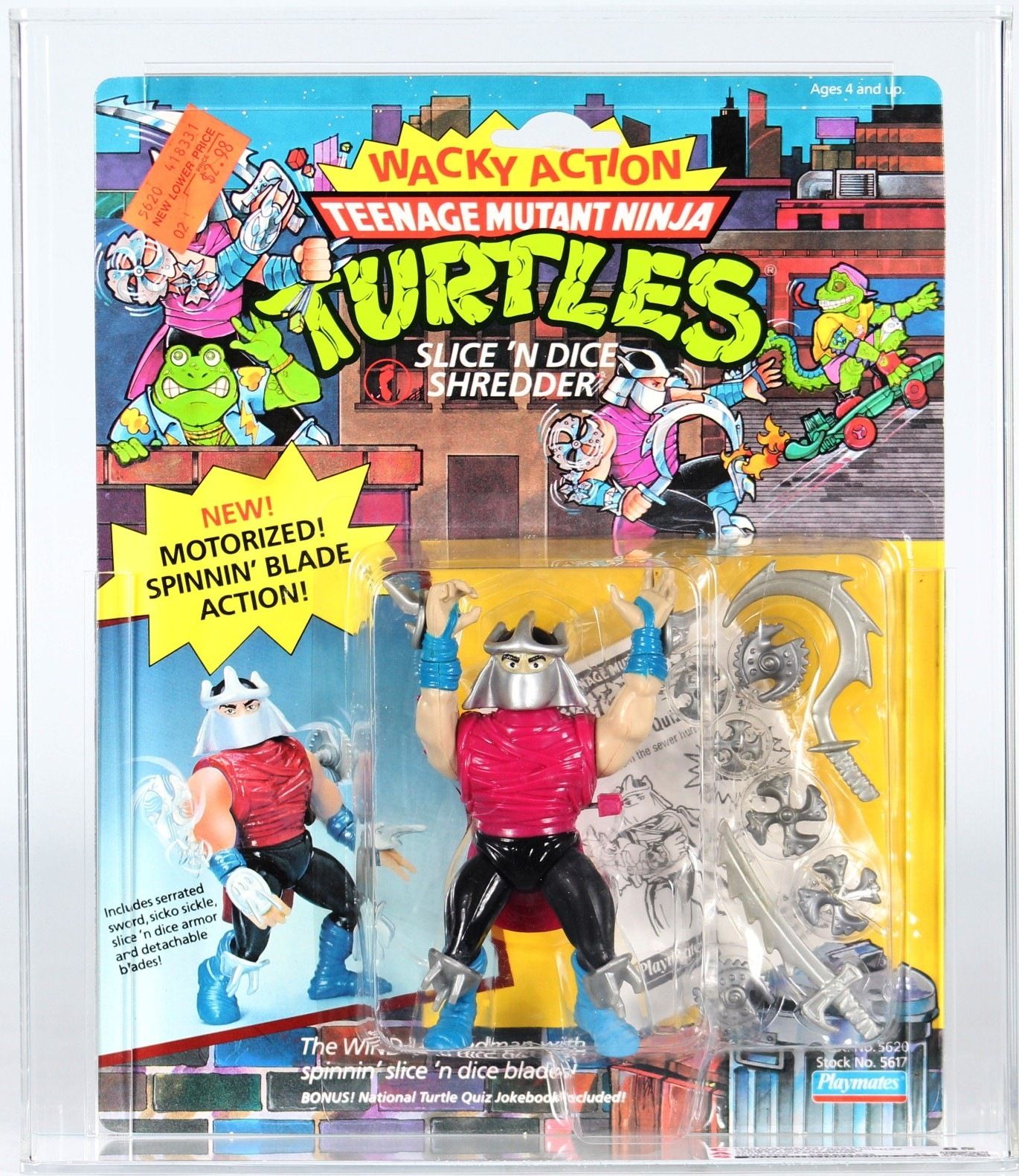 1990 Playmates Teenage Mutant Ninja Turtles Wacky Action