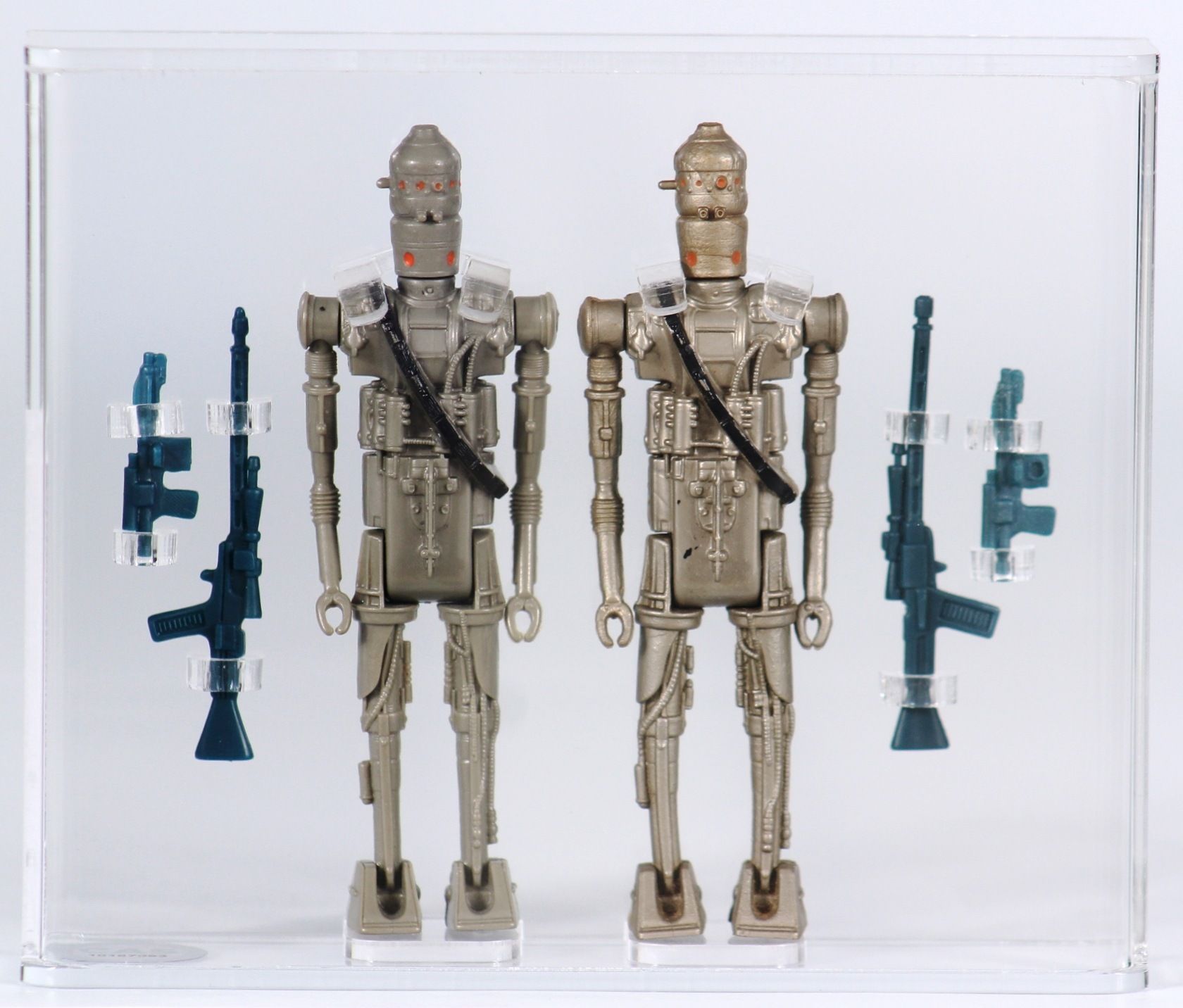 CUSTOM Kenner Star Wars 2pc Loose Action Figure - Ig-88 (Bounty Hunter) -  Silver & Grey