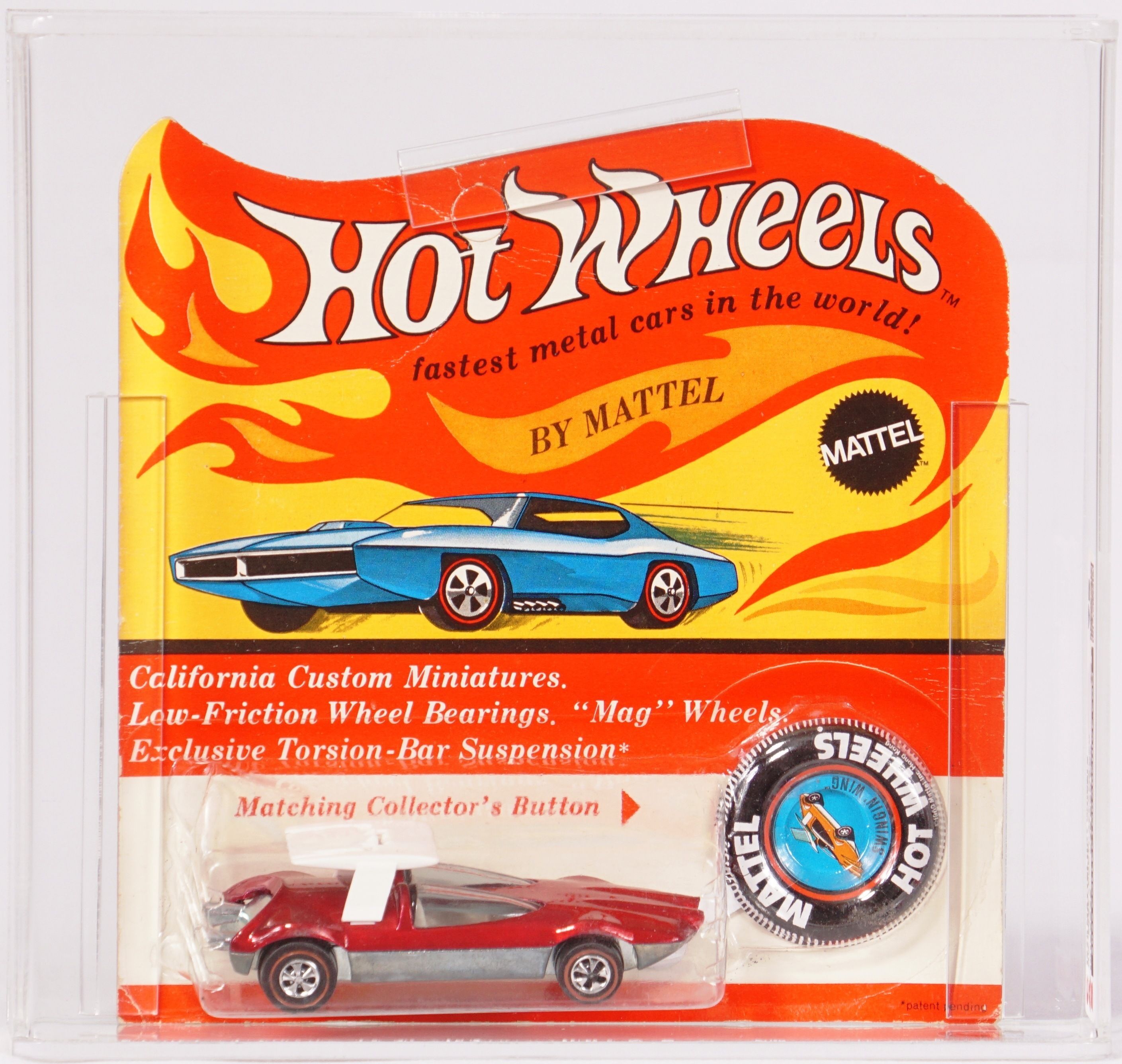 Hot Wheels Redline Custom Fleetside Sky Show 1968 Aqua Made